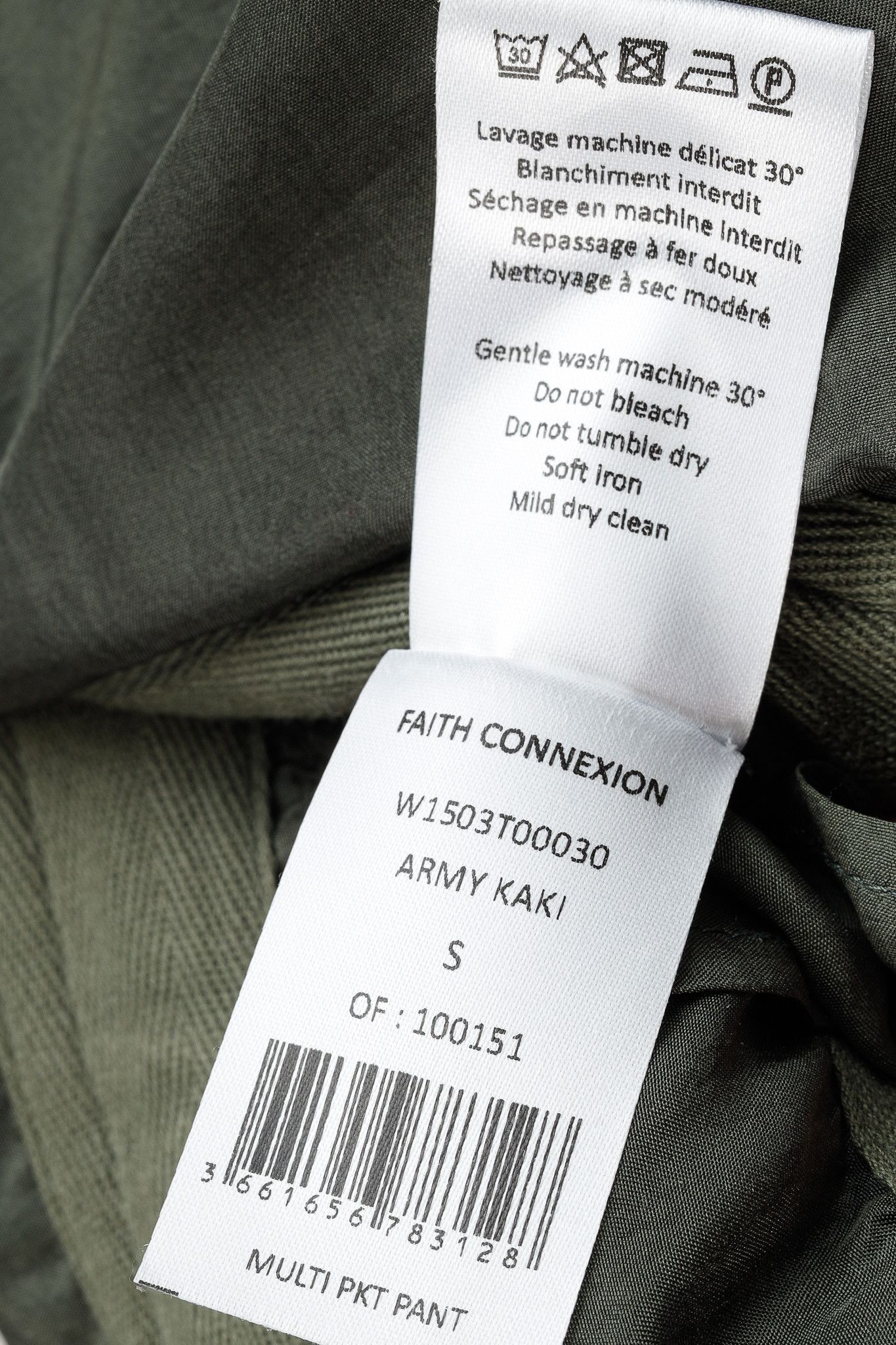 Faith Connexion Faith Connexion Army Khaki Silk Multi Pocket Cargo Pants Size 35" - 11 Thumbnail
