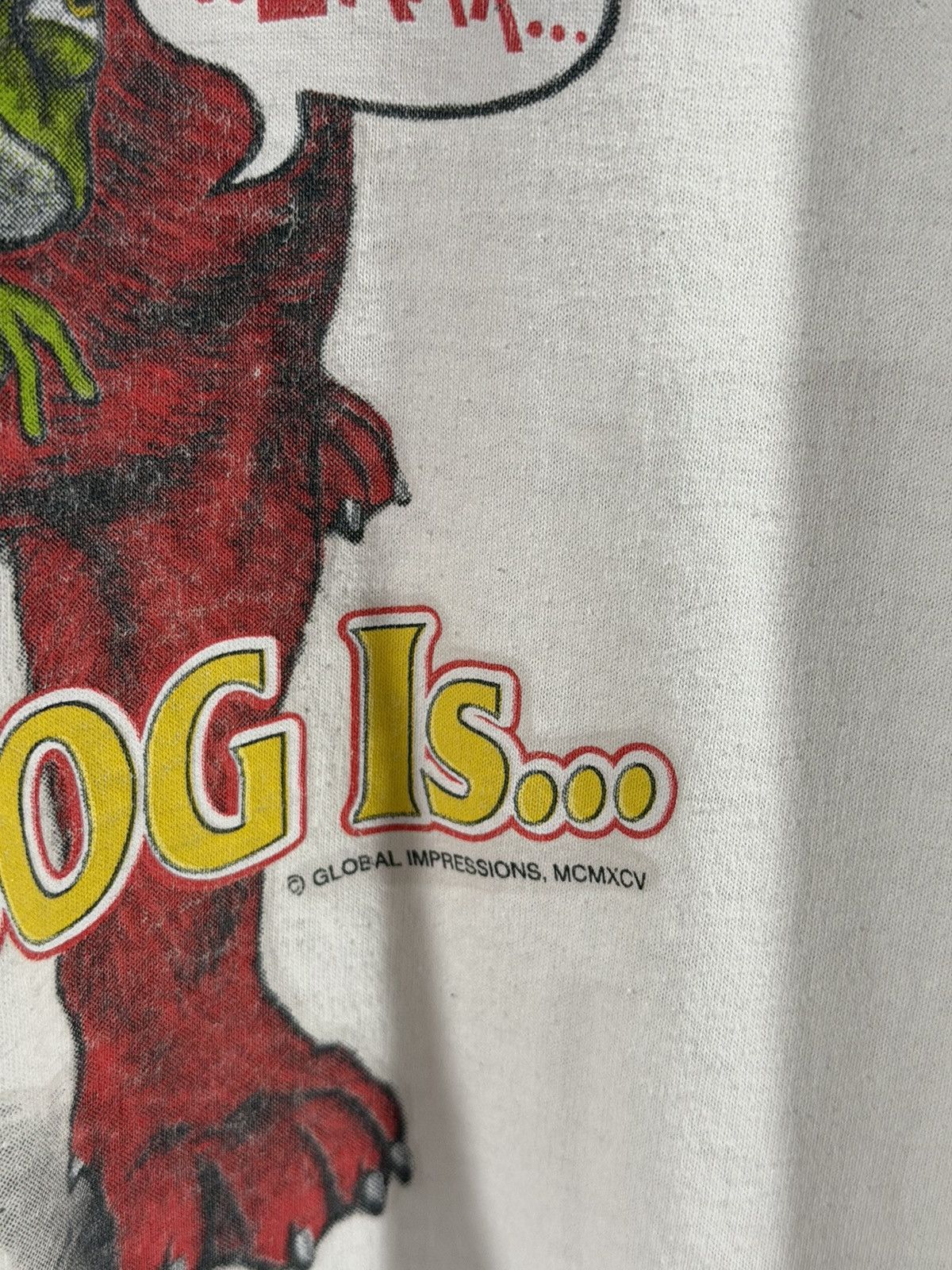 Vintage 1990s Vintage Single Stitch Grunge Bulldog Graphic Tee XL Size US XL / EU 56 / 4 - 4 Thumbnail