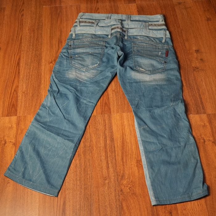 Vintage Rare PPFM style Triple double Waist two tone archive jeans