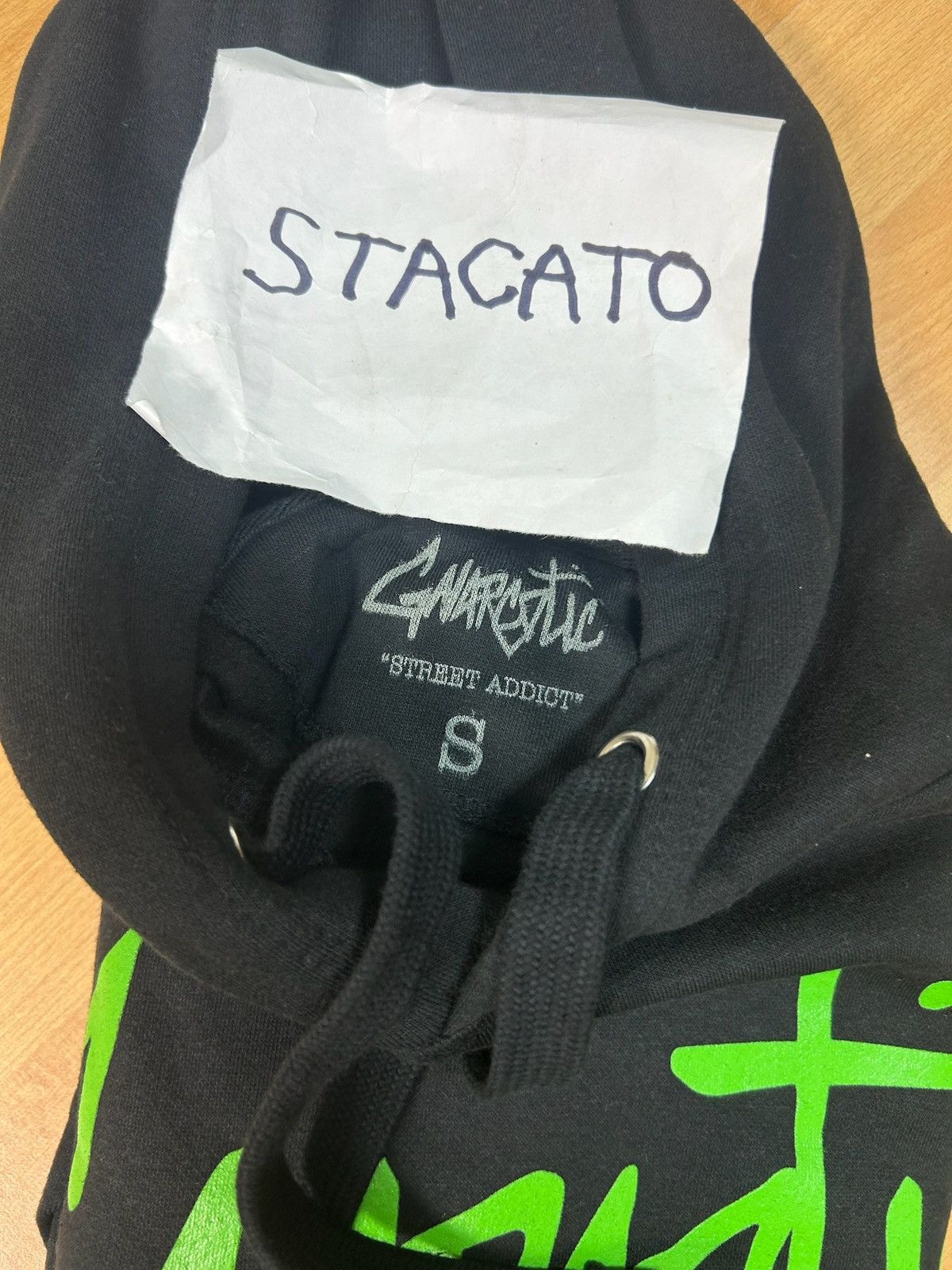 Gnarcotic × Rap Tees Gnarcotic Logo Flame Hoodie Black/Green Size US S / EU 44-46 / 1 - 5 Thumbnail