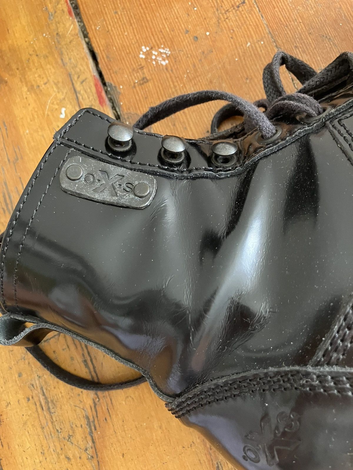 RBRSL × Vintage 90s vintage OS black grunge industrial boots Size US 6 / IT 36 - 6 Thumbnail