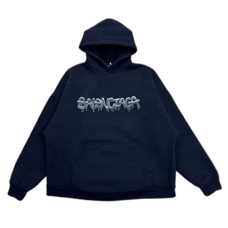 Balenciaga Balenciaga Drippy Logo Hoodie Size One-yf Size US L / EU 52-54 / 3 - 1 Thumbnail