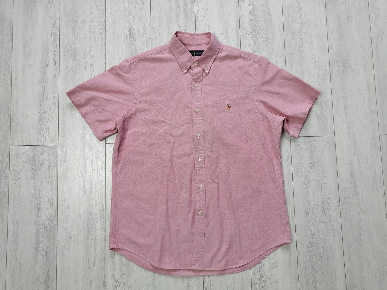 Polo Ralph Lauren × Vintage Polo Ralph Lauren Pink Short Sleeve Shirt Vintage Size US L / EU 52-54 / 3 - 1 Thumbnail