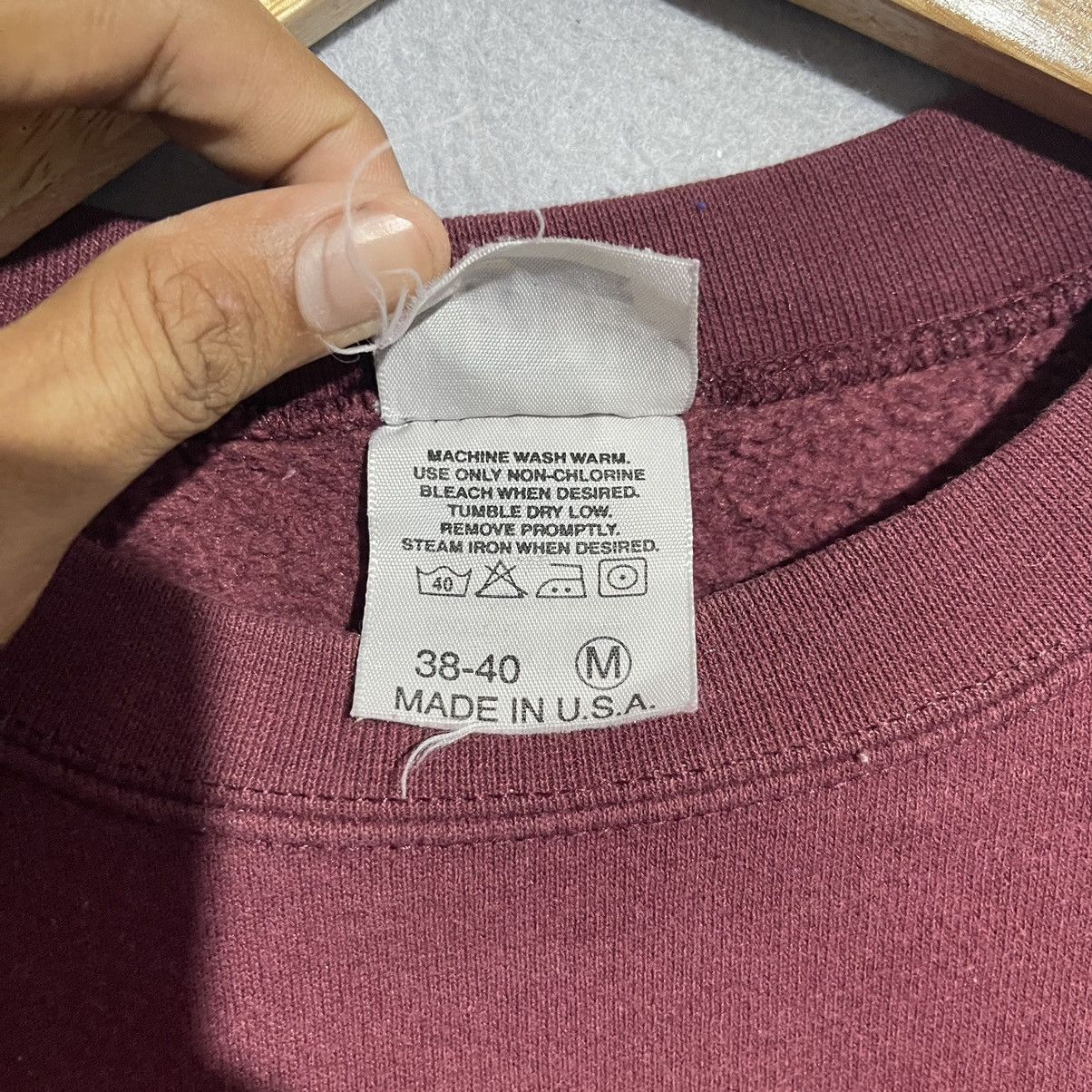 Edwin Vintage Edwin Sports Made in USA Sweatshirt Burgundy 80s 90s Size US M / EU 48-50 / 2 - 8 Thumbnail