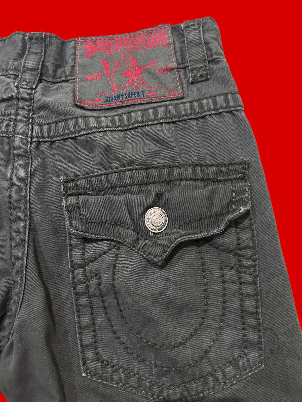 True Religion Dark green/Black True Religion Jeans Size US 30 / EU 46 - 3 Thumbnail