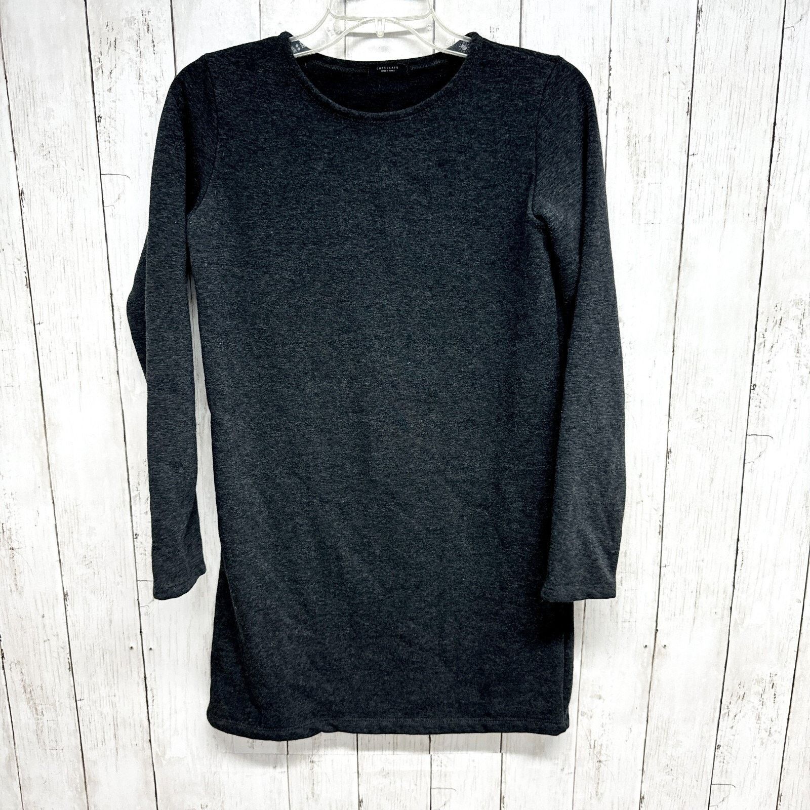 Chocolate Chocolate Dress M Sweatshirt Jersey Heather Gray Crew Midi Size M / US 6-8 / IT 42-44 - 1 Thumbnail