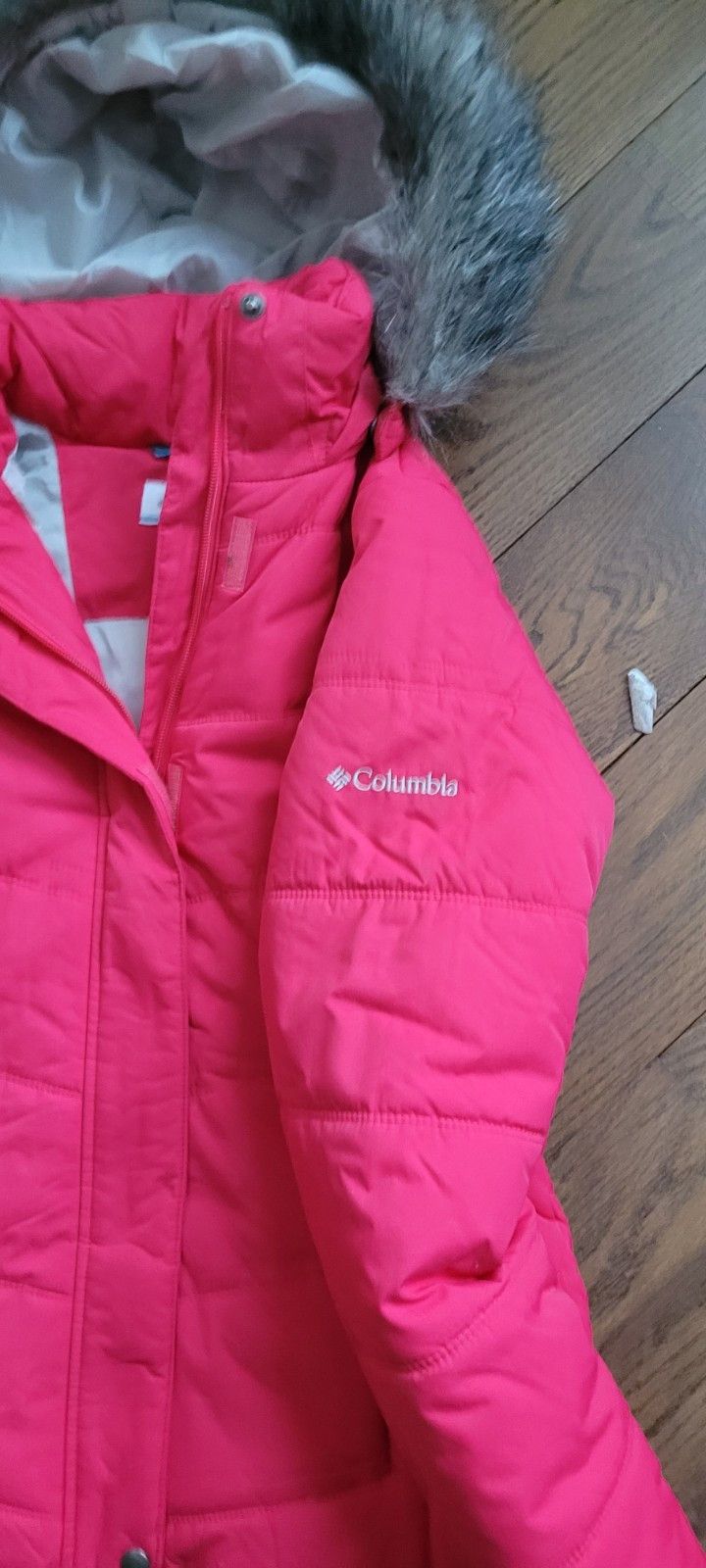 Other WOMENS COLUMBIAN COAT JACKET Sm Pink Zip Up Pockets Puffer Size XS / US 0-2 / IT 36-38 - 5 Thumbnail