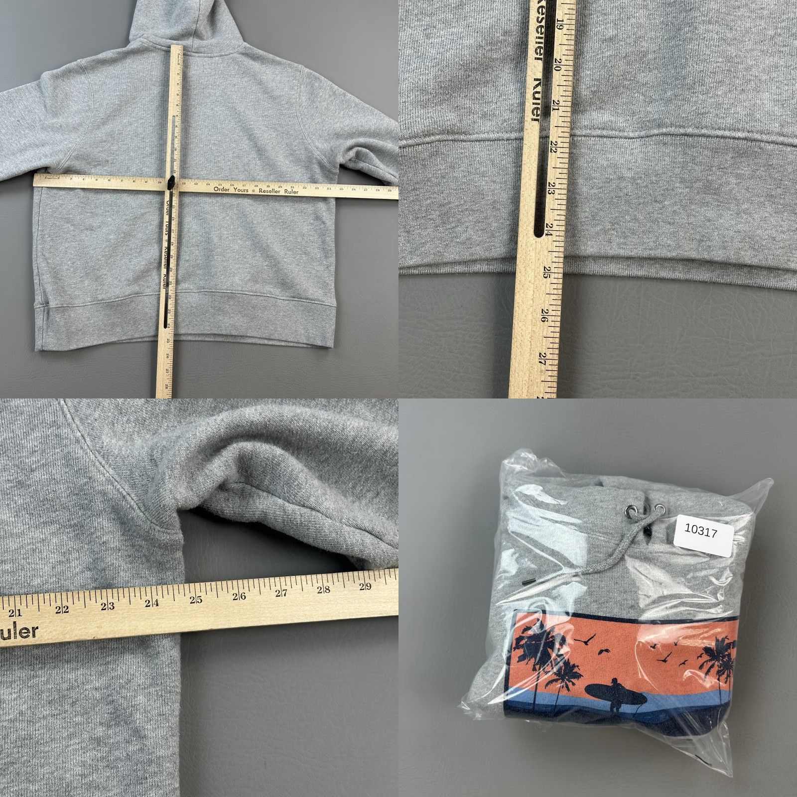 Vintage State of Mine Hoodie Mens XL Gray California Surf Graphic Pullover Sweatshirt Size US XL / EU 56 / 4 - 8 Thumbnail