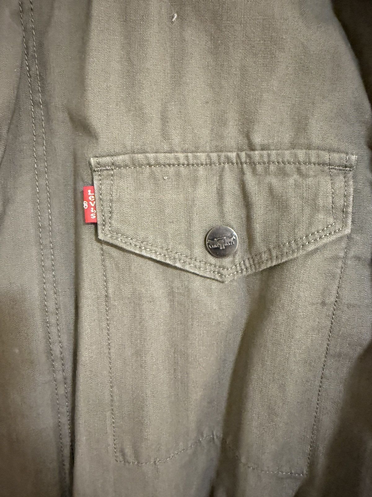 Levi's Levi’s Pilot Jacket - Olive Green - Large Size US L / EU 52-54 / 3 - 2 Thumbnail