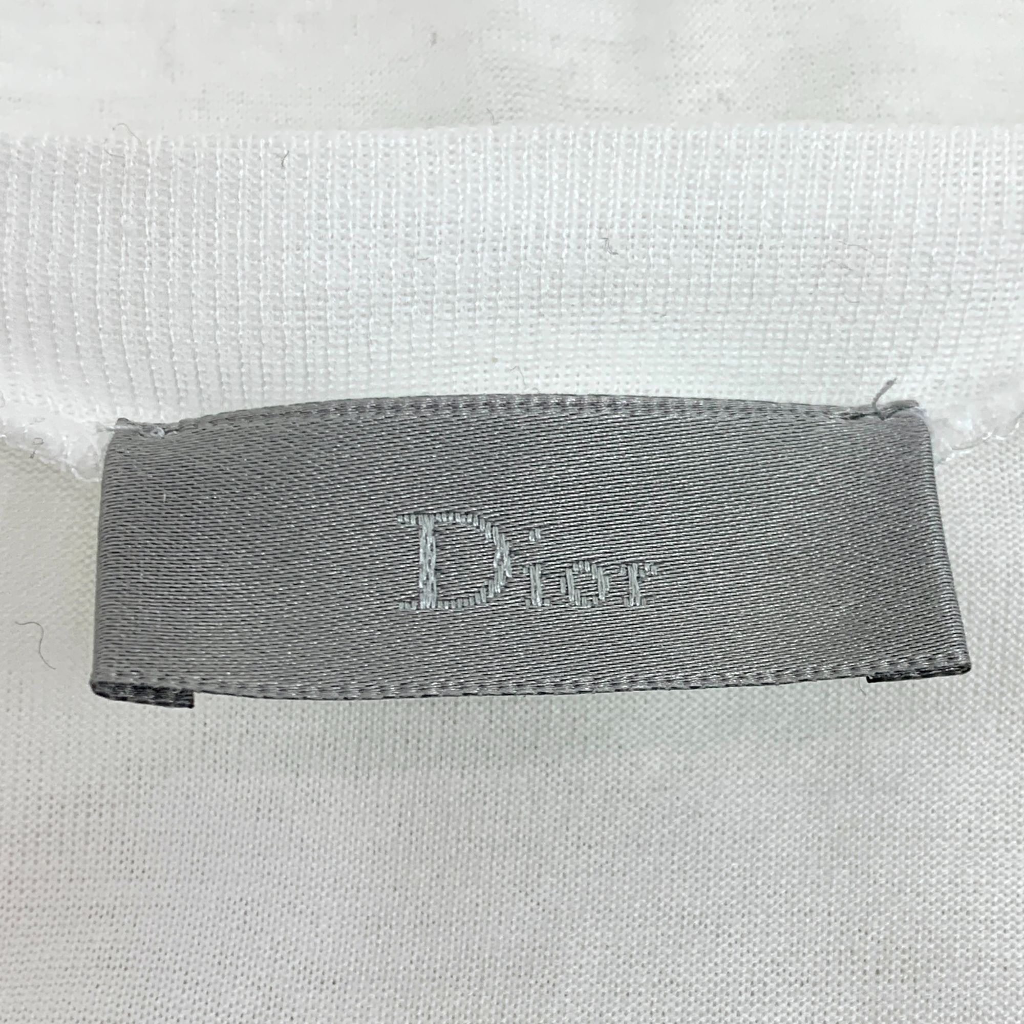 Dior Dior White Bee Embroidered Cotton V-Neck Short-Sleeve T-Shir Size US L / EU 52-54 / 3 - 2 Thumbnail