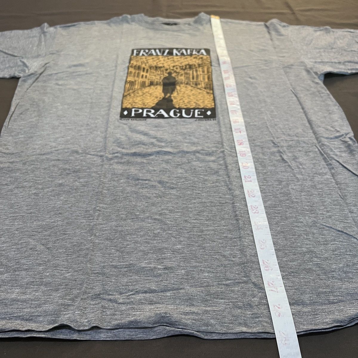 Vintage Vintage Franz Kafka Prague Art Tee Shirt Size US XL / EU 56 / 4 - 6 Thumbnail