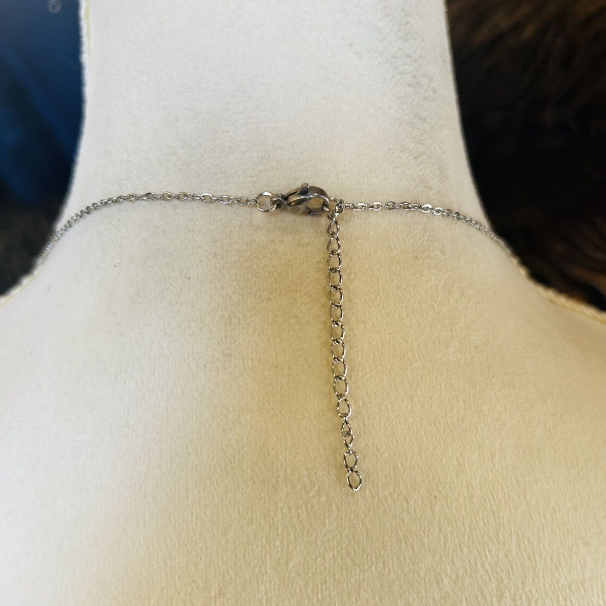 Handmade Handcrafted textured heart pendant on chain necklace Size ONE SIZE - 5 Thumbnail