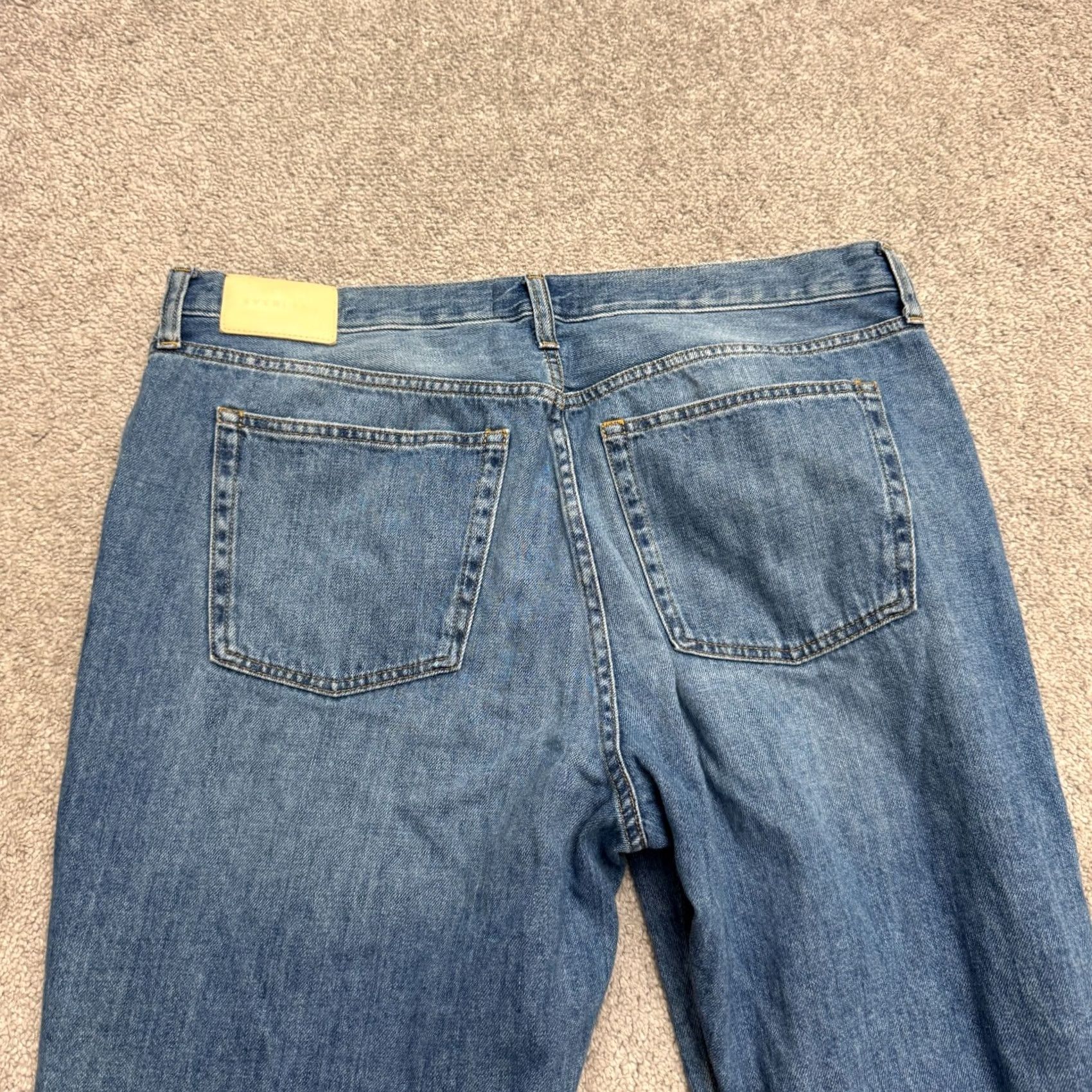 Everlane Everlane Jeans Women 33 Blue Medium Wash Relaxed Straight Denim Size 25" / US 0 / IT 36 - 5 Thumbnail