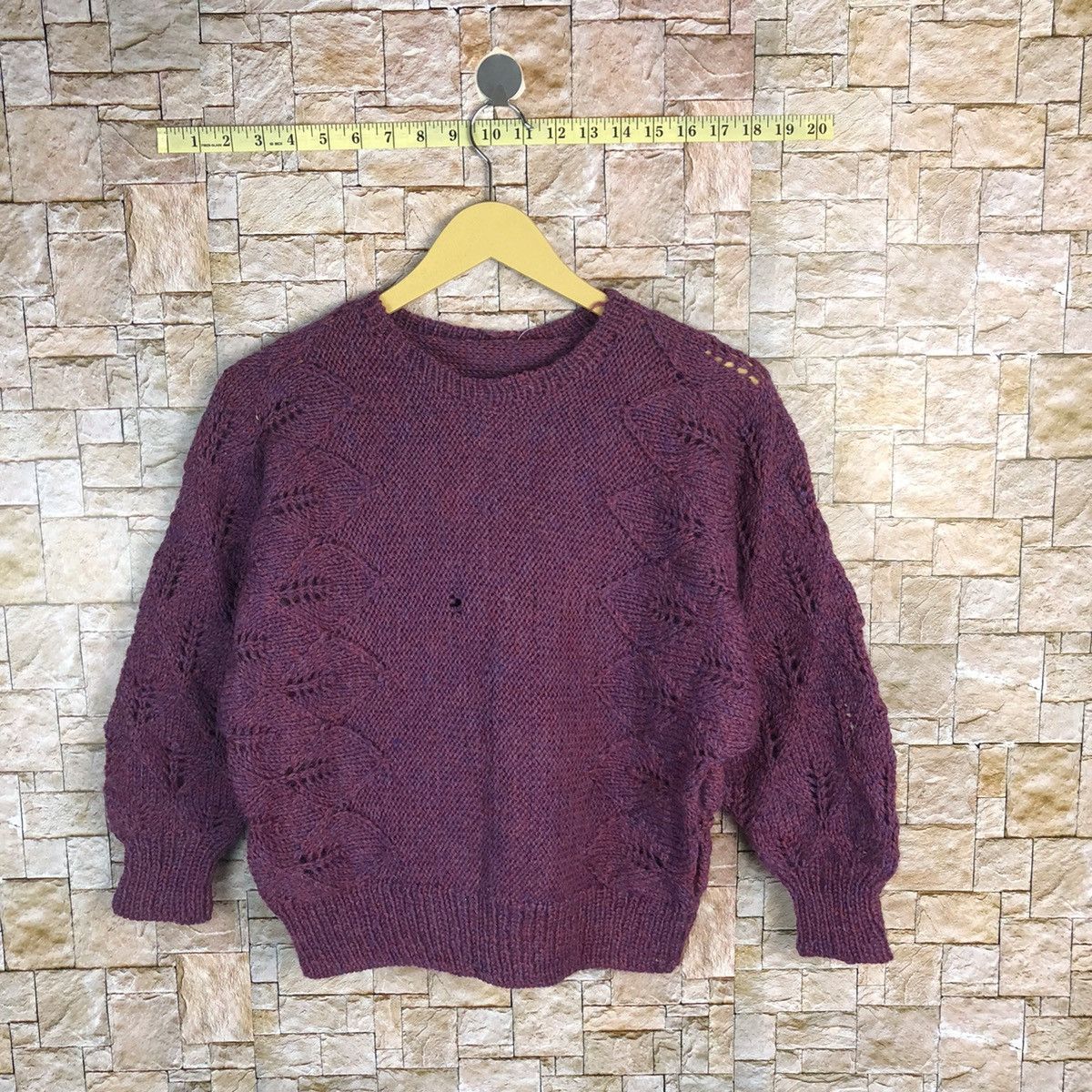 Homespun Knitwear Japanese Brand Purple Knitwear #A376 Size XS / US 0-2 / IT 36-38 - 1 Thumbnail