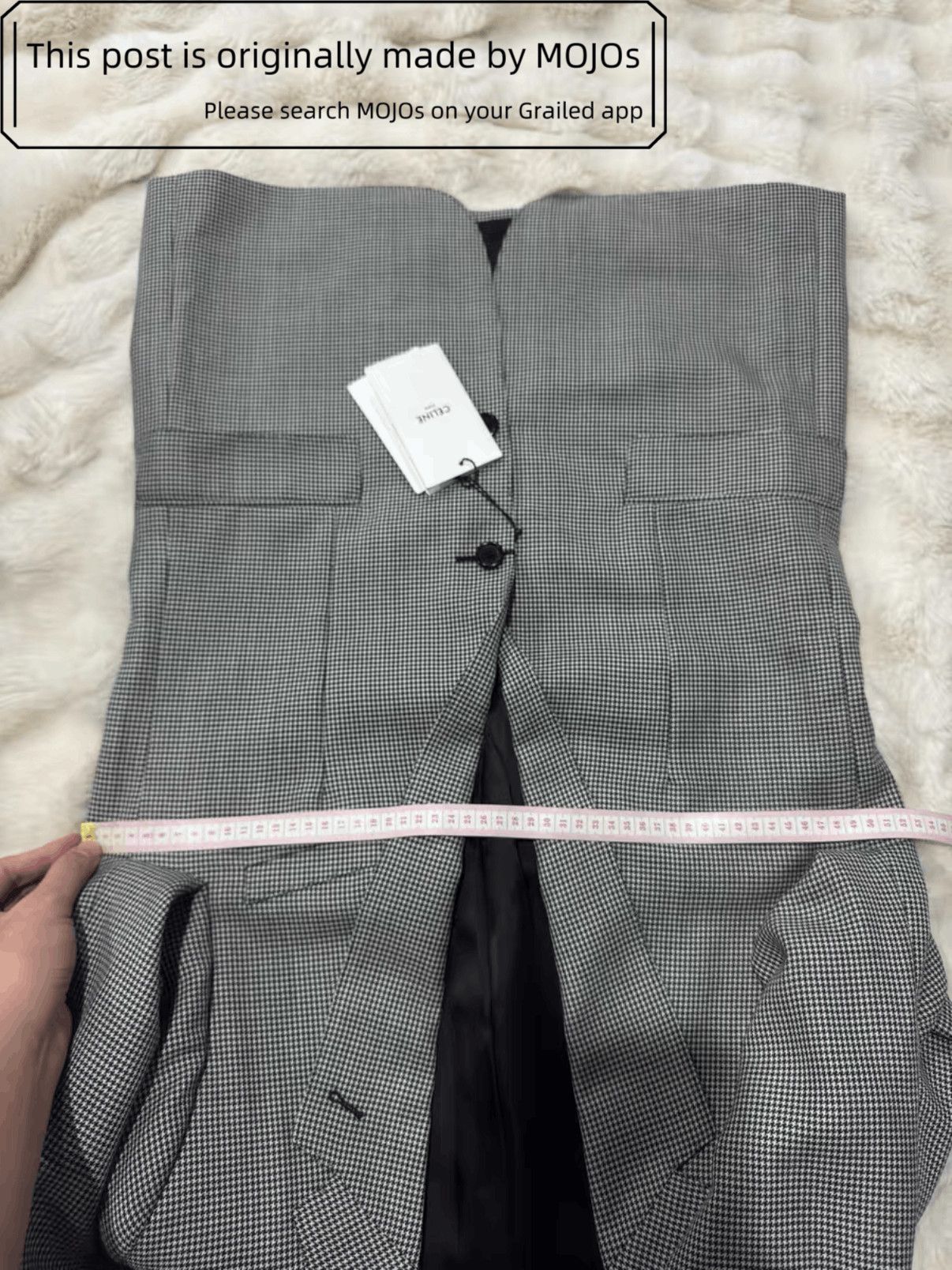 Celine Sz 50 Celine Hound Tooth Blazer mojos411631 Size US M / EU 48-50 / 2 - 4 Thumbnail