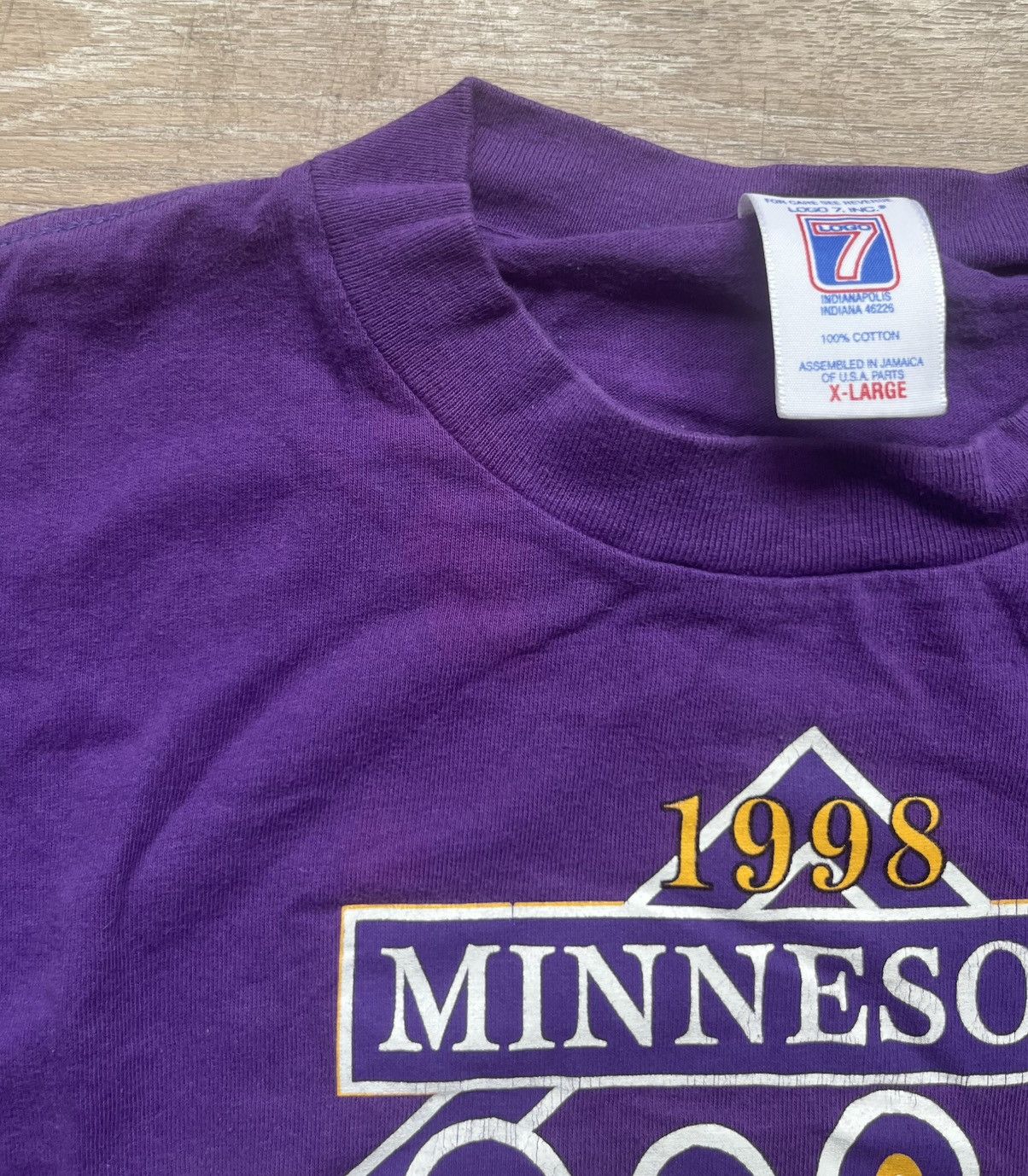 Logo 7 × NFL × Vintage Vintage 1998 Minnesota Vikings NFL Tee Size US XL / EU 56 / 4 - 4 Thumbnail