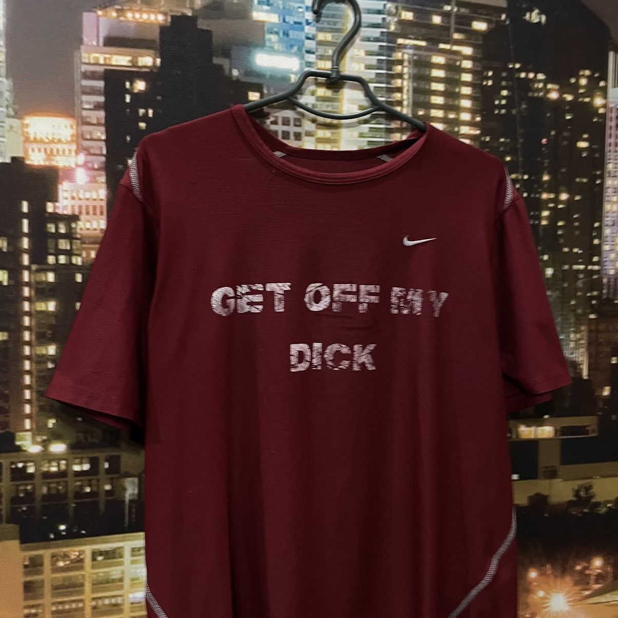 Nike NIKE FIT HUMOR TEE Y2K GET OFF MY D1CK FUNNY PORN XXX Size US M / EU 48-50 / 2 - 2 Thumbnail