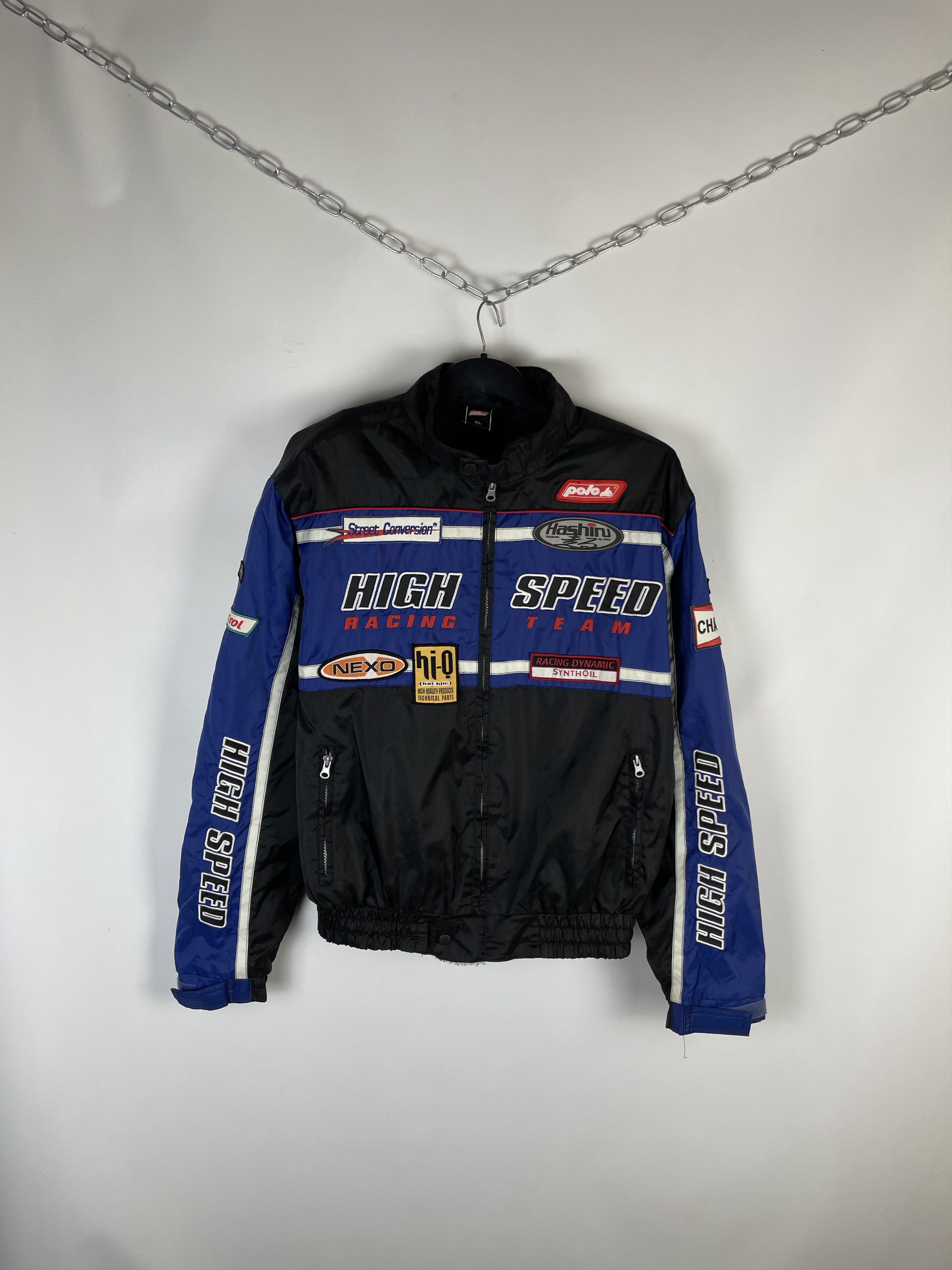 Japanese Brand × Vintage Vintage Racing Jacket High Speed Moto Team Y2K Size US XL / EU 56 / 4 - 1 Thumbnail