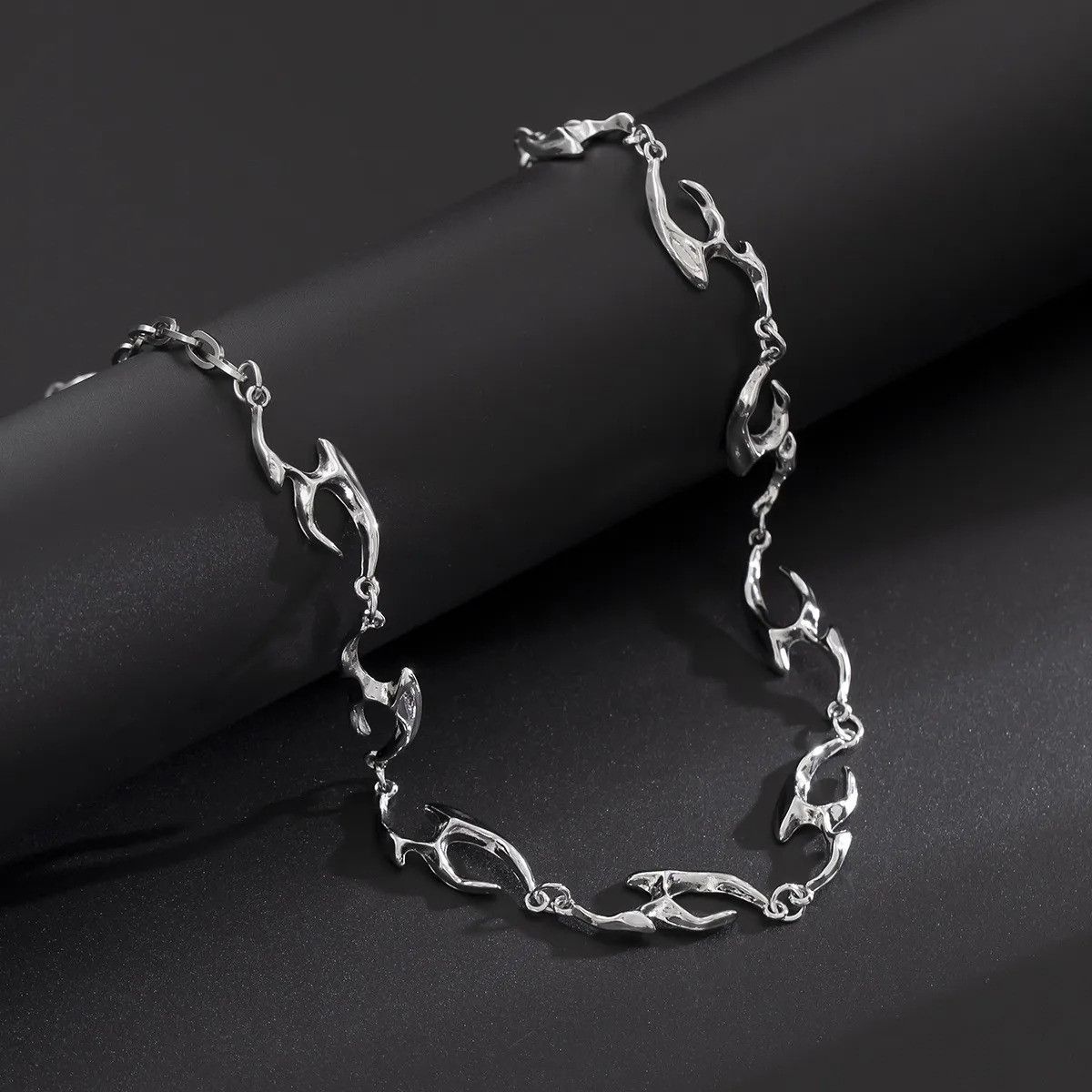 Vintage Hip Hop Titanium Steel Necklace Size ONE SIZE - 7 Thumbnail