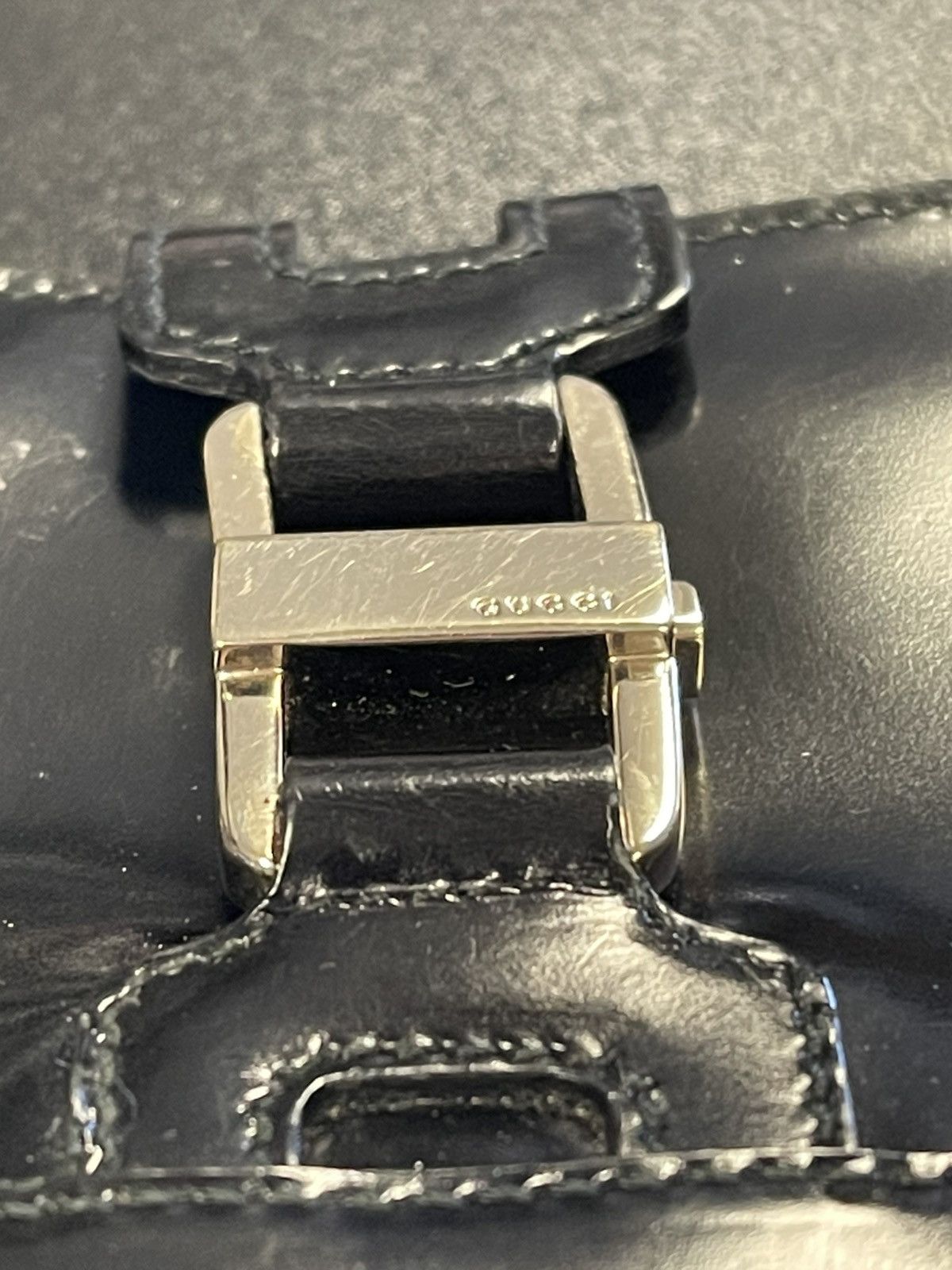 Gucci Gucci Patent Leather Jackie Black Great Condition! Size ONE SIZE - 2 Thumbnail
