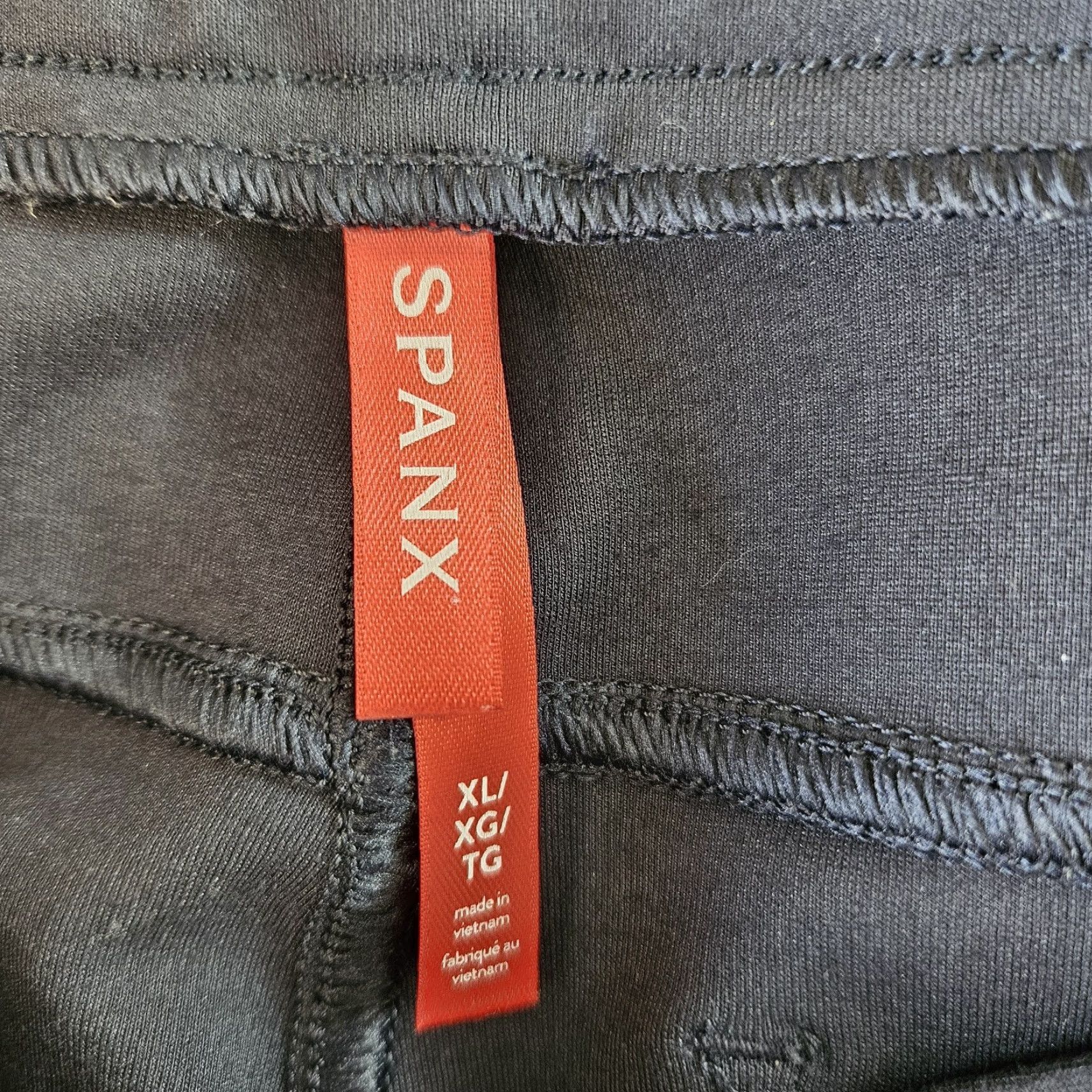 Spanx Spanx Womens Cropped Pants XL Blue Pull On High Rise Knit Ponte Cropped Pant Womens Size 40" / US 18 - 7 Thumbnail
