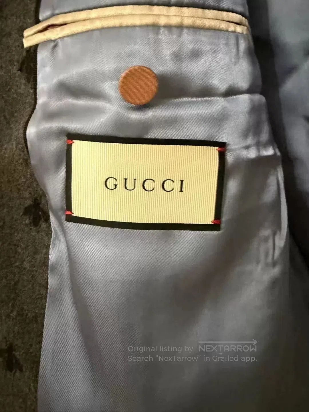 Gucci Gucci Gray Bee Embroidery Wool Coat. Size US M / EU 48-50 / 2 - 3 Thumbnail
