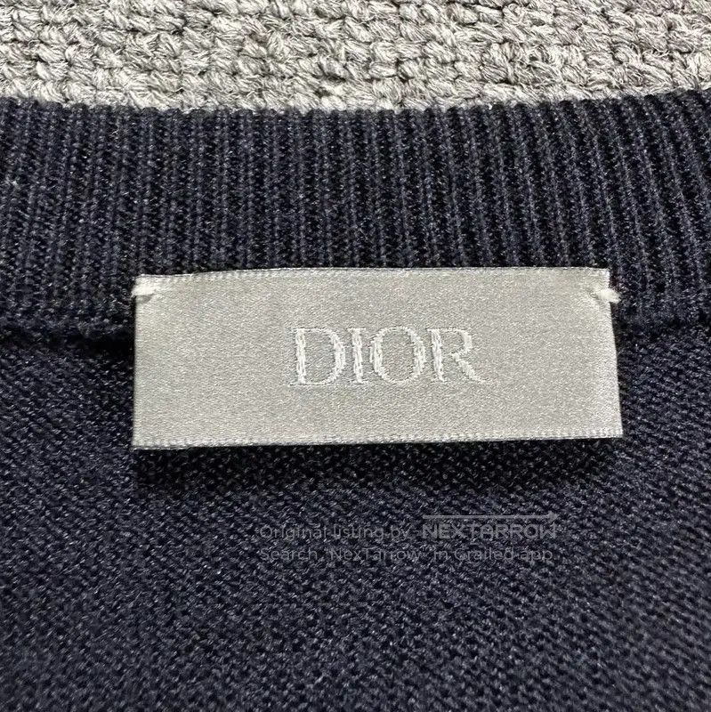 Dior Dior Men's Blue Wool Blend Long Sleeve Sweater . Size US S / EU 44-46 / 1 - 5 Thumbnail