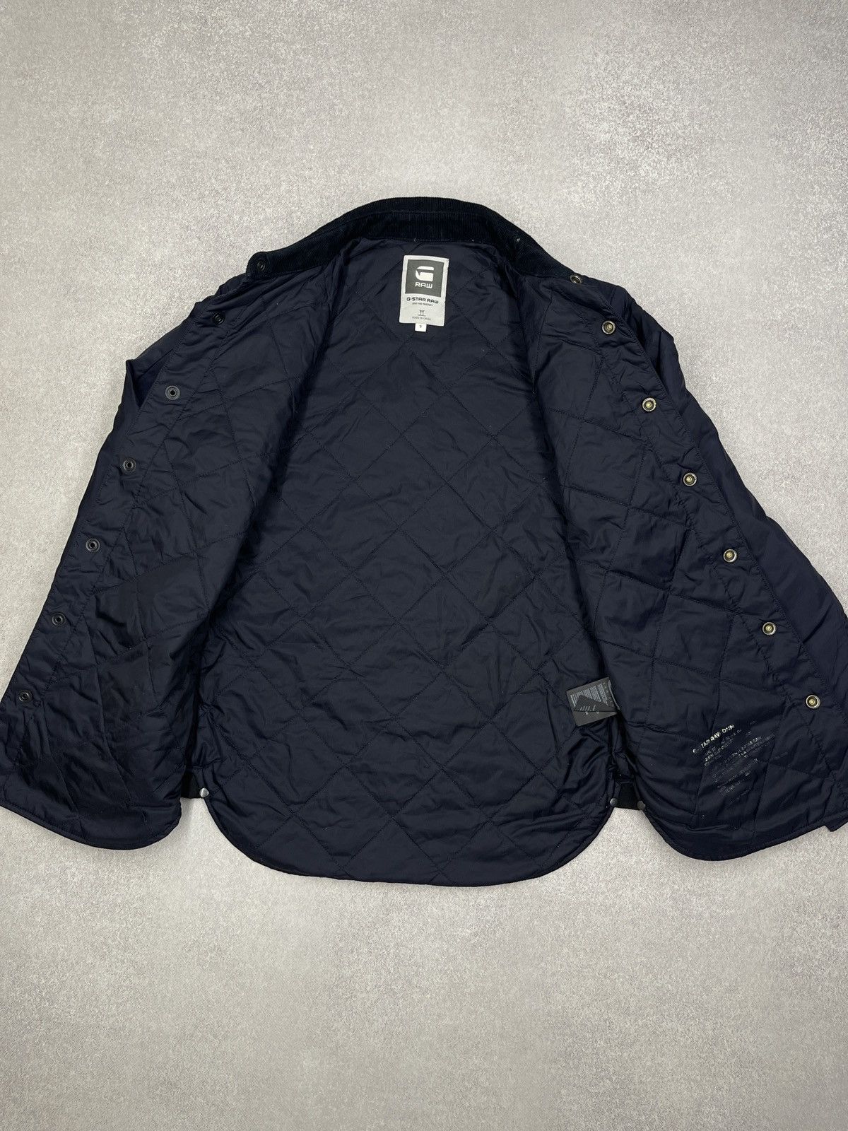 G-Star Mens G Star Raw Davin Padded Overshirt Jacket Nylon Navy Size US S / EU 44-46 / 1 - 7 Thumbnail