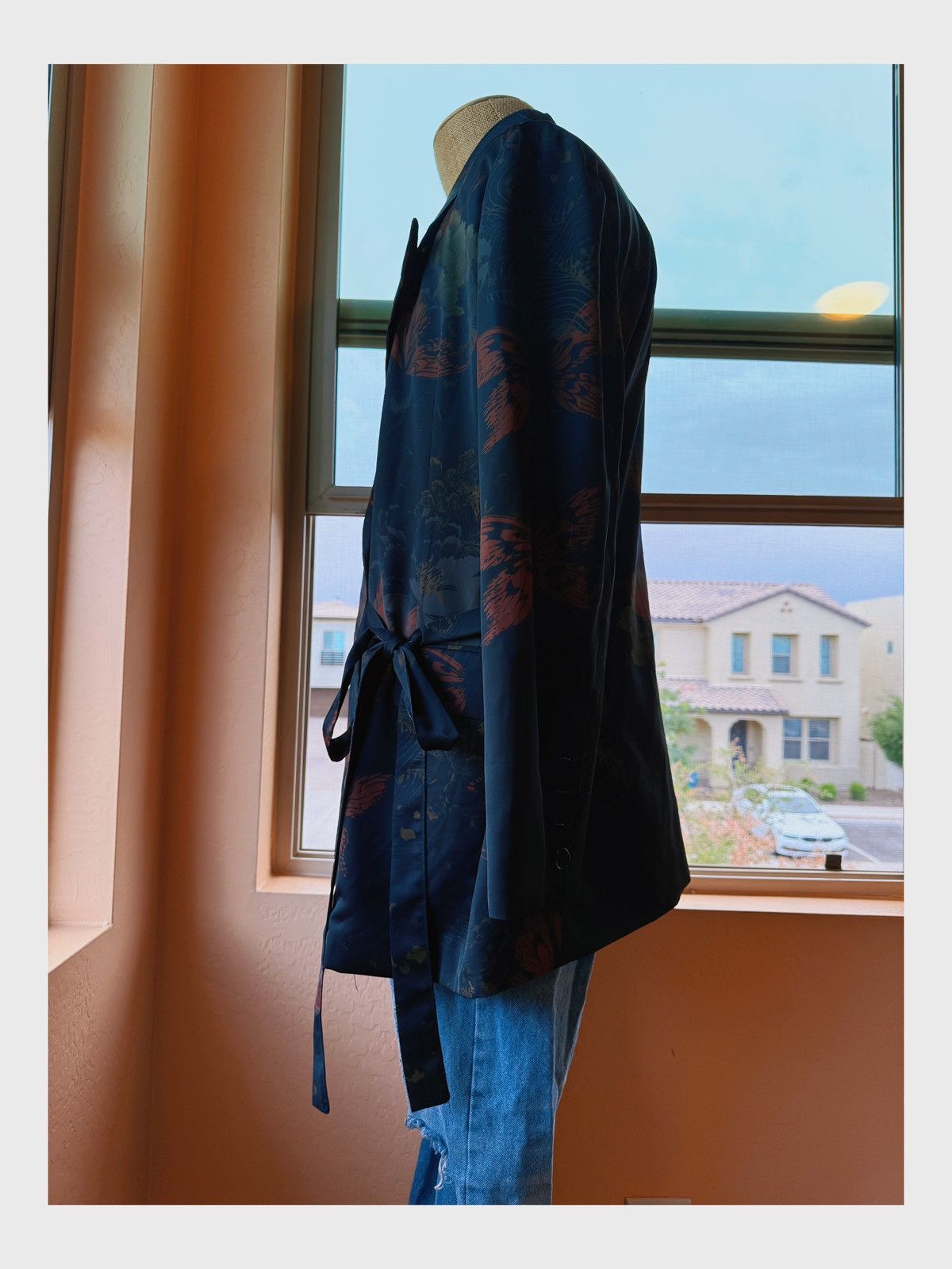 Vintage Oversized Kimono-Style Wrap Jacket (Unisex) Size L / US 10 / IT 46 - 6 Thumbnail