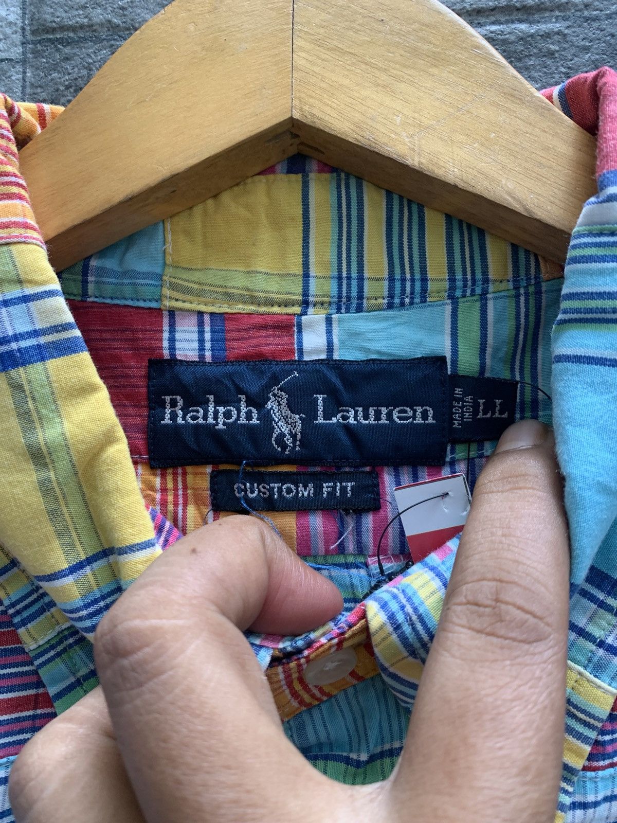 Polo Ralph Lauren Vintage POLO RALPH LAUREN Patchwork Shirt Size US L / EU 52-54 / 3 - 5 Thumbnail