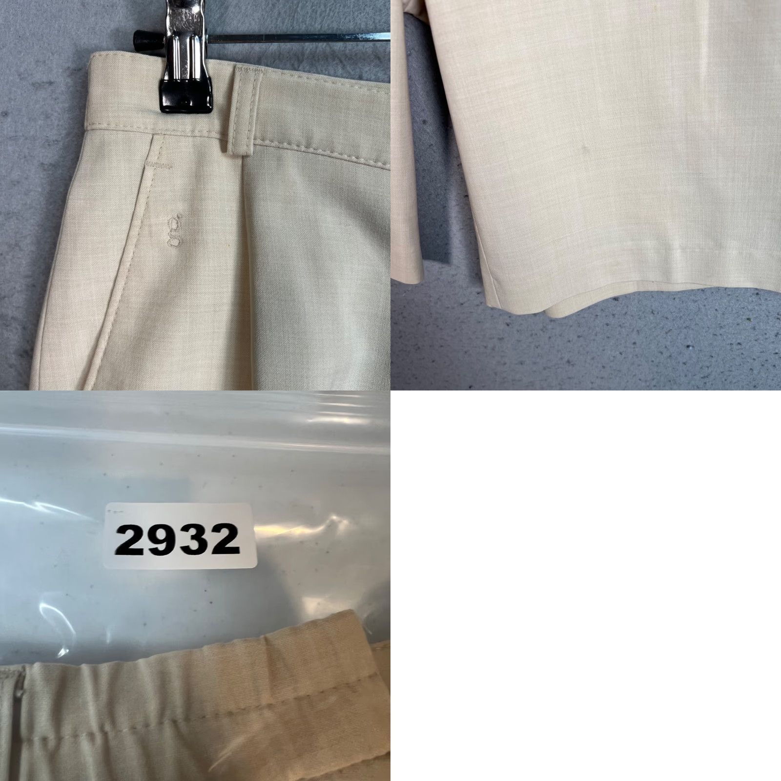 Vintage VINTAGE GARDEUR Womens Bermuda Shorts Chino Wool Blend Beige Size 10 UK Pleated High Rise 9 in Inseam Women's Shorts Mens? Size 32" / US 10 / IT 46 - 9 Thumbnail