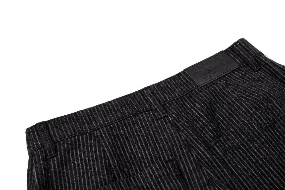 Jean Men's Loose American Retro Vertical Striped Curved Jeans Size US 32 / EU 48 - 5 Thumbnail