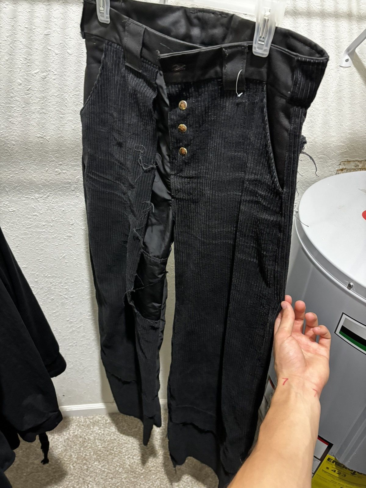 Rick Owens Swampgod Stovel Wide Black Pants Size US 31 - 5 Thumbnail