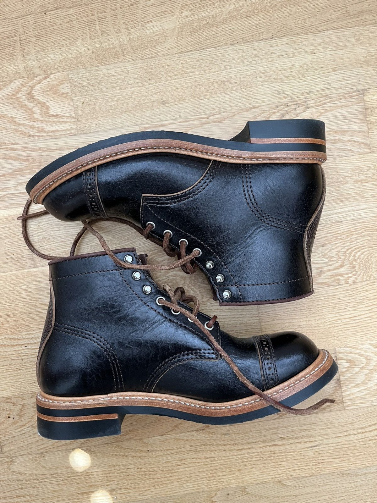 John Lofgren Shinki Tea-core Horsebutt combat boots Limited Edition Size US 6.5 / EU 39-40 - 7 Thumbnail