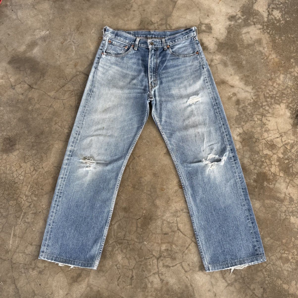 Levi's Vintage Clothing W32x28.5 Vintage Levi's 503 Faded Ripped Denim Jean Pants Size US 32 / EU 48 - 2 Thumbnail