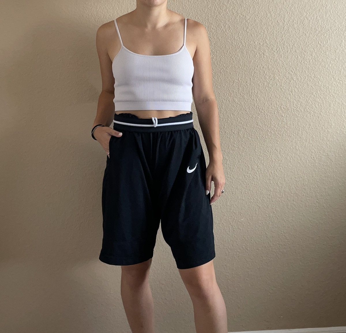 jd black nike shorts