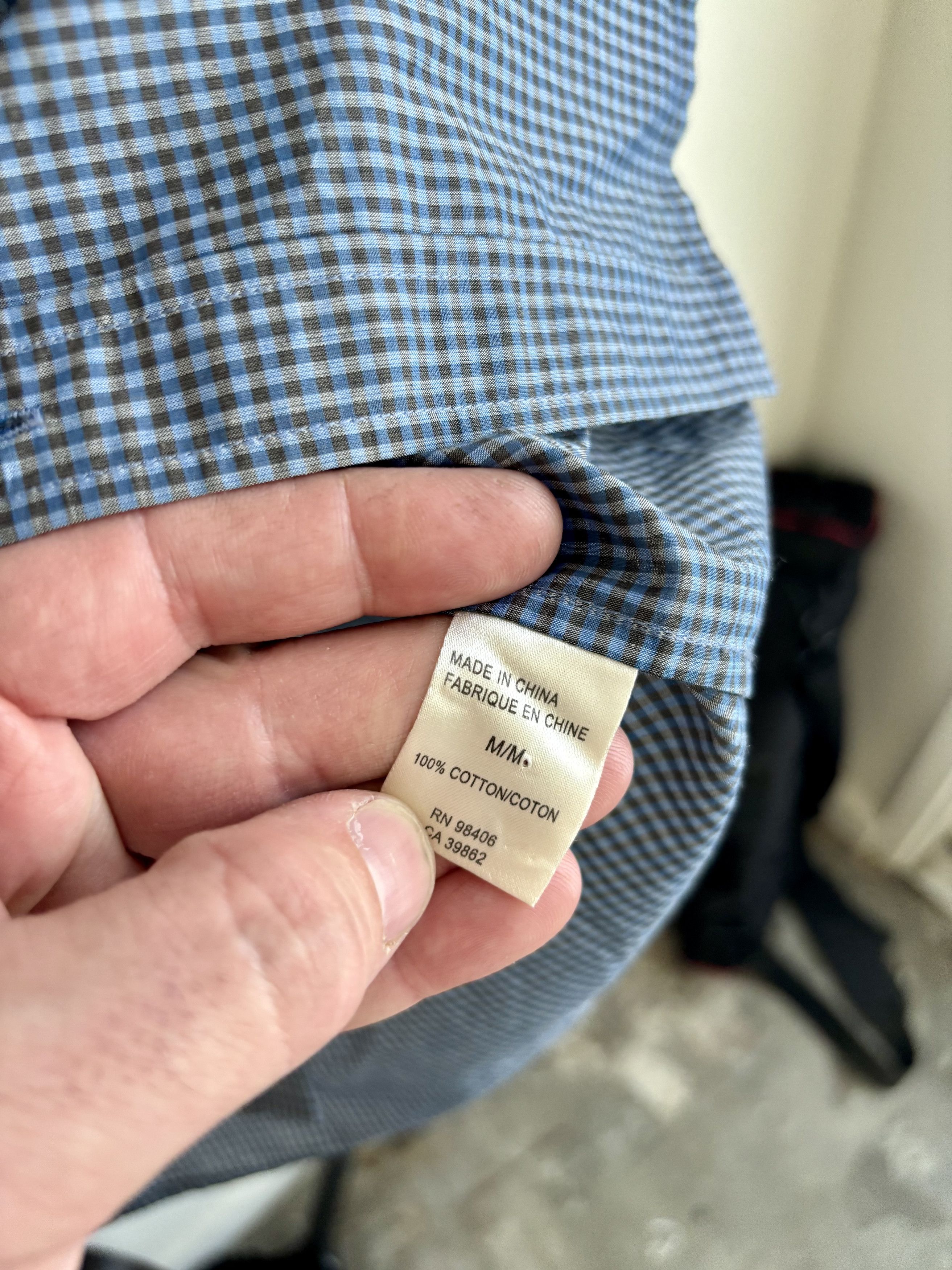 Theory Theory button in blue Size US M / EU 48-50 / 2 - 4 Thumbnail