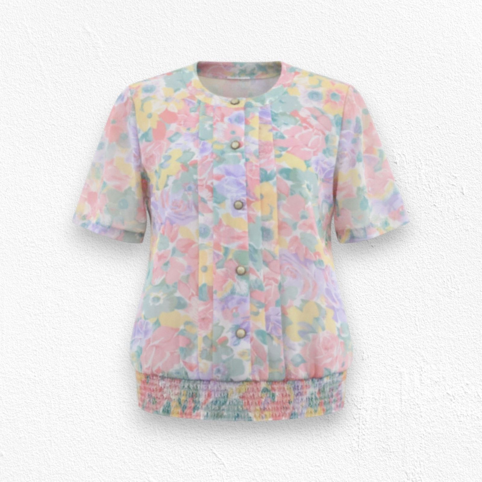 Vintage Vintage 90s Alfred Dunner Pastel Floral Blouse Size 14 Size XL / US 12-14 / IT 48-50 - 1 Thumbnail