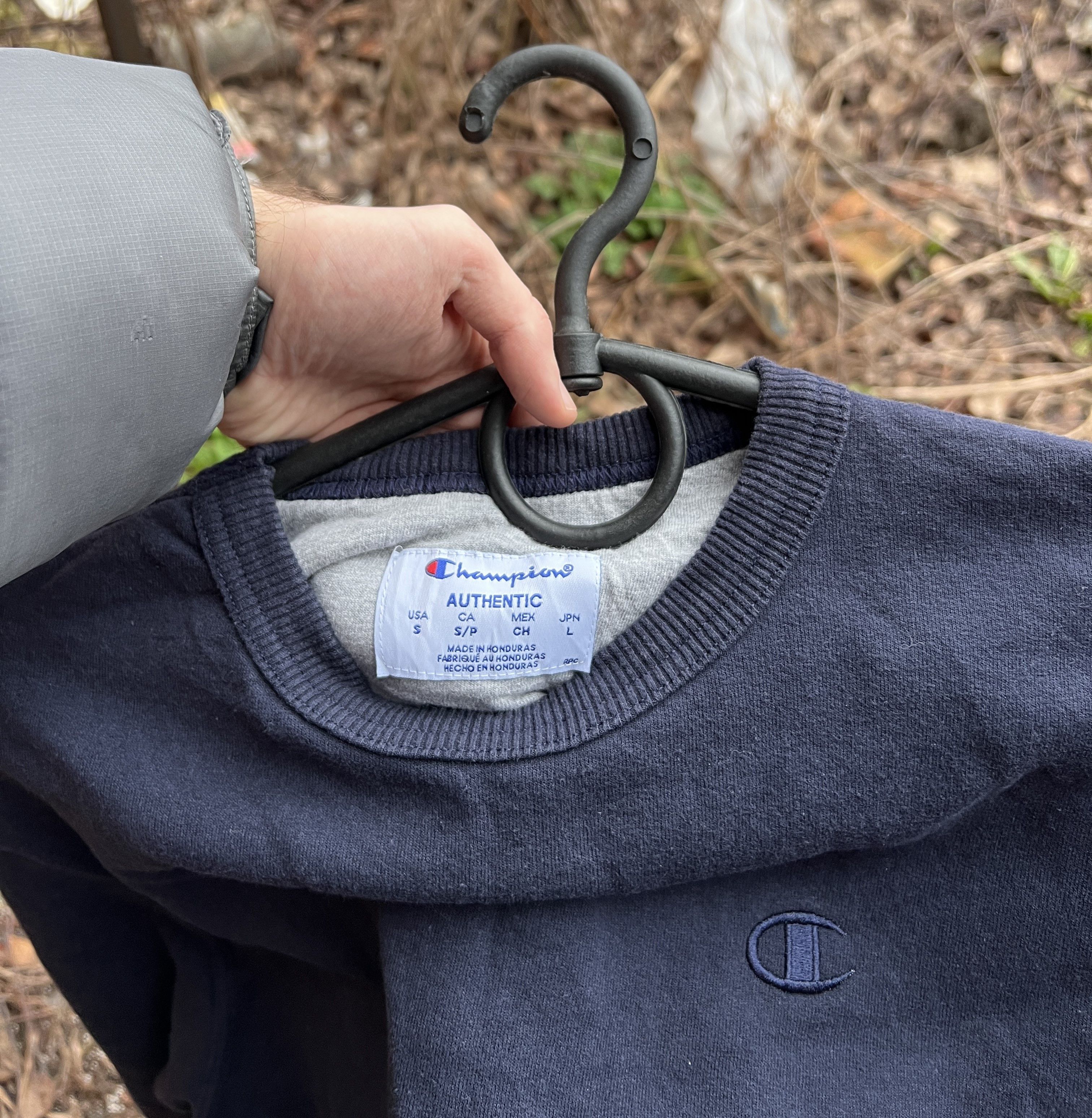 Champion 💲RARE💲 Champion Vintage Dark Blue Sweatshirt S Small Size Size US S / EU 44-46 / 1 - 2 Thumbnail