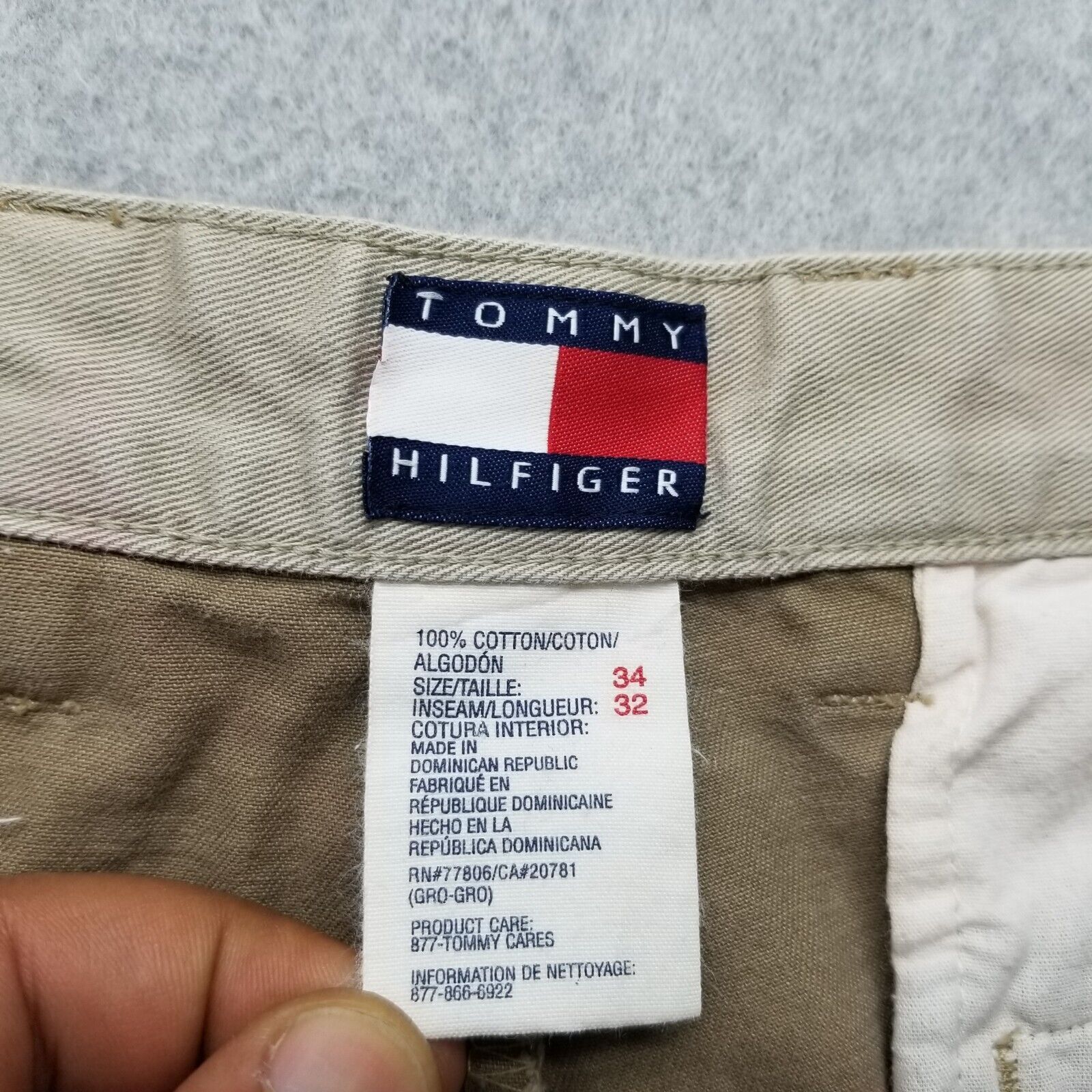 Tommy Hilfiger Tommy Hilfiger Pants Mens 34x32 Khakis Cotton Straight Size US 34 / EU 50 - 8 Thumbnail