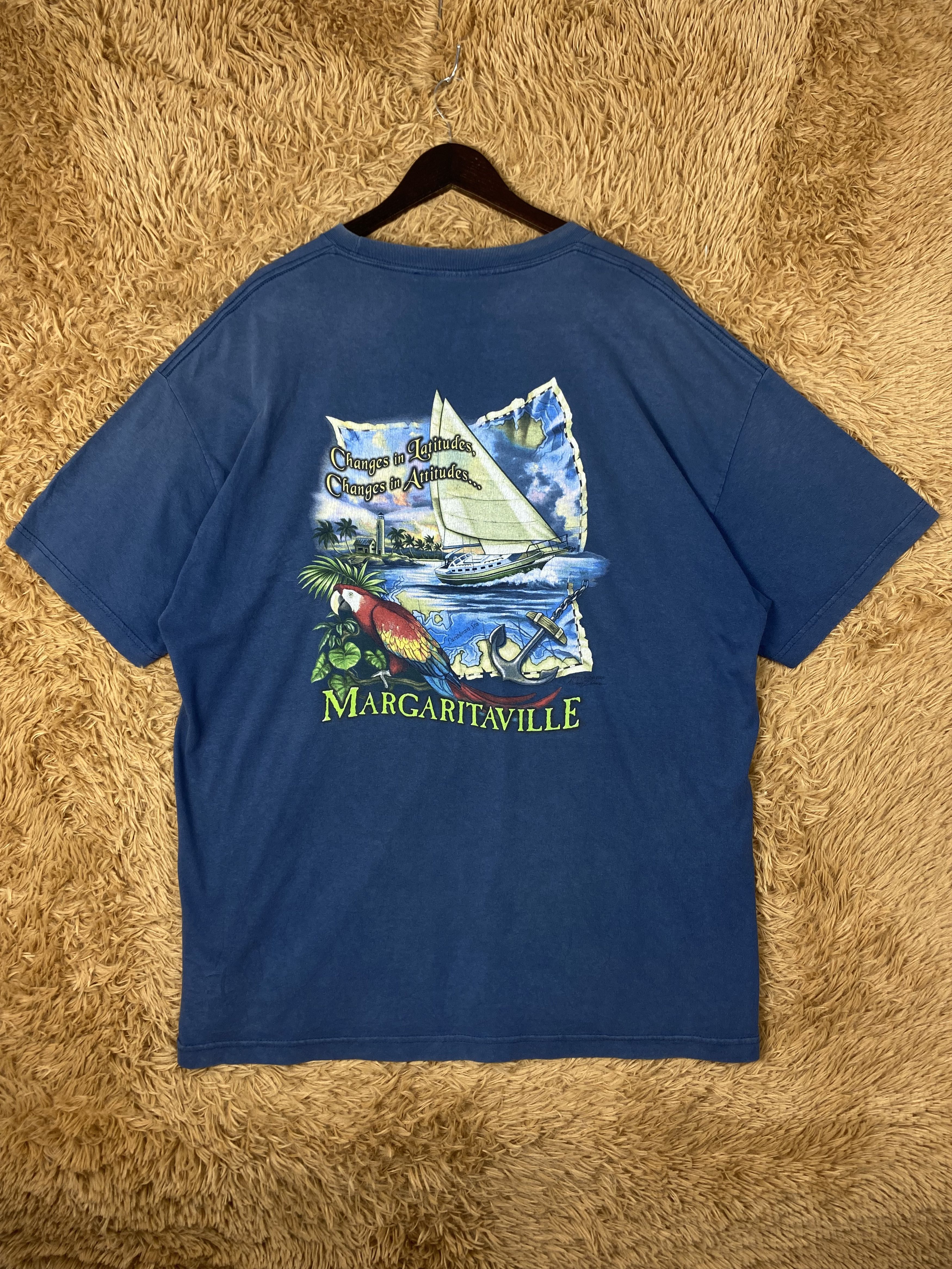 Band Tees Vintage Jimmy Buffett Margaritaville T-Shirts PT0057 Size US XXL / EU 58 / 5 - 1 Thumbnail