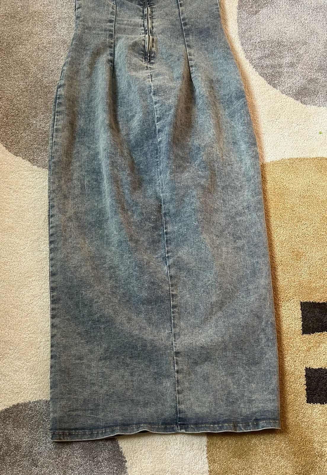 Japanese Brand Vintage Denim sleeveless Dress Size M / US 6-8 / IT 42-44 - 7 Thumbnail