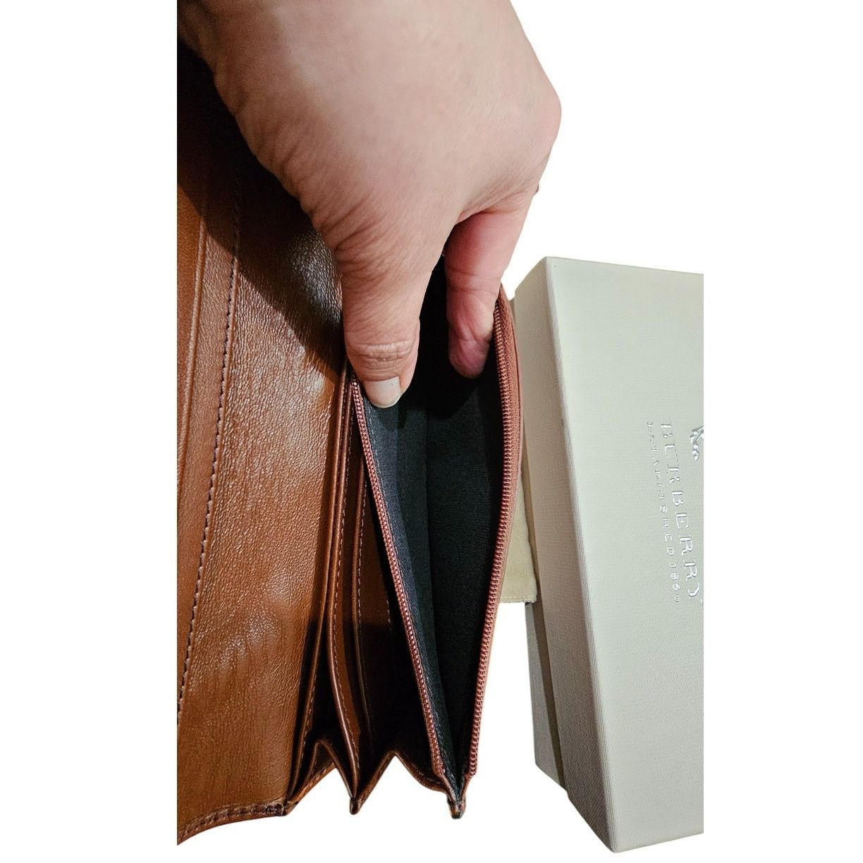 Louis Vuitton Burberry House Check Fabric & Leather Leighton Wallet Size ONE SIZE - 11 Thumbnail