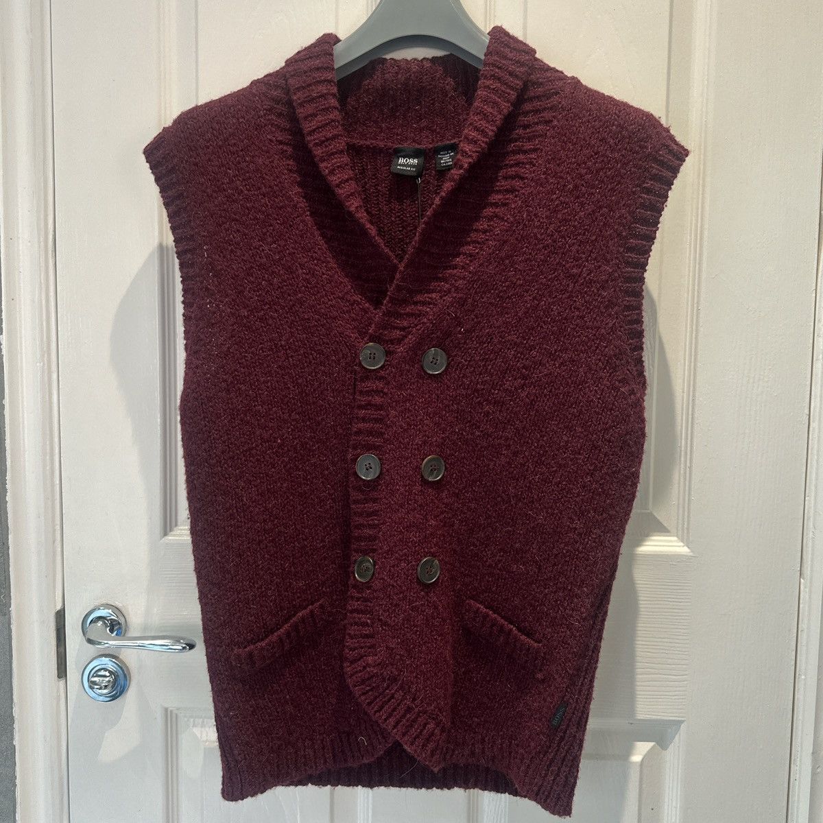 Hugo Boss BOSS. Hugo Boss - Gilet / Cardigan Size US M / EU 48-50 / 2 - 1 Thumbnail