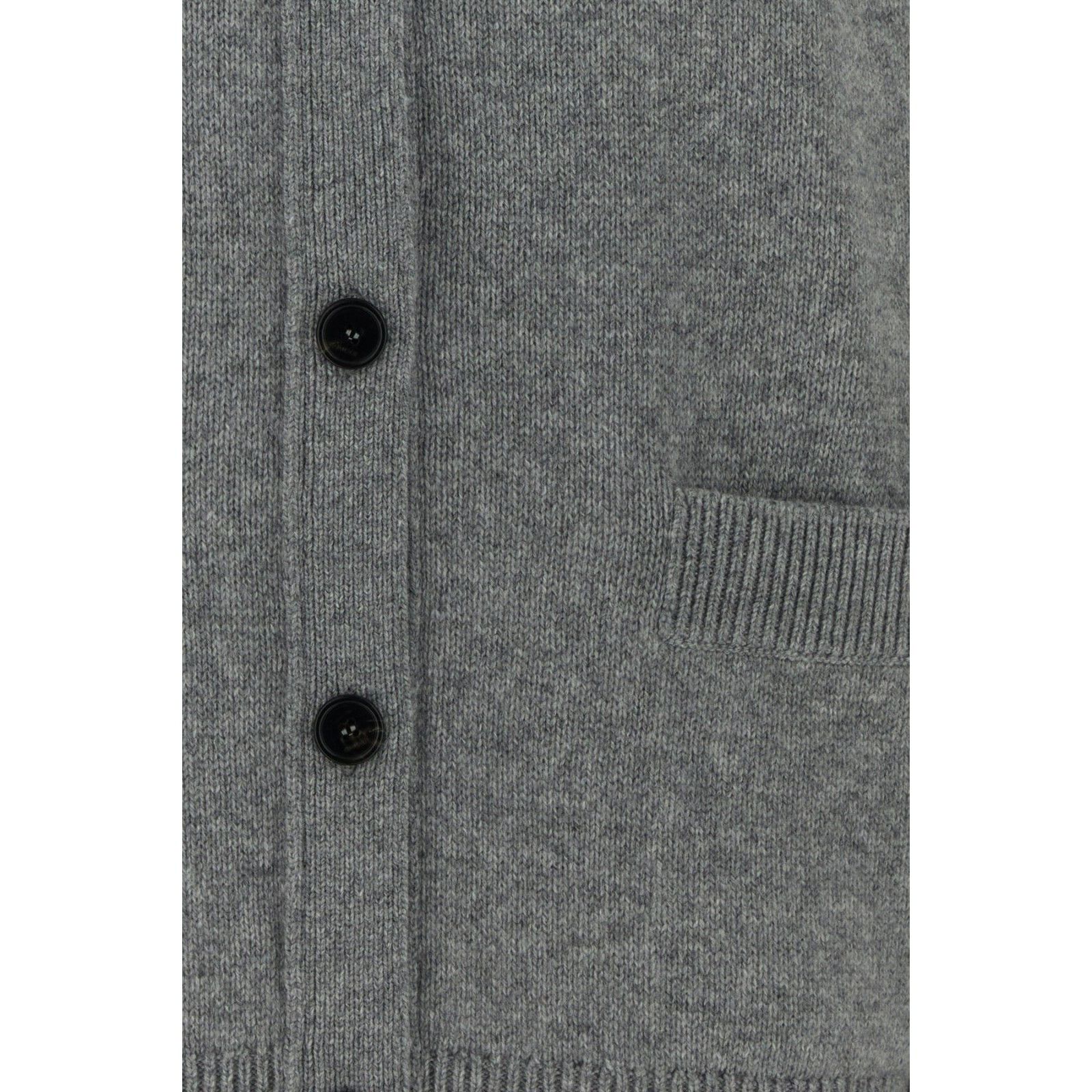 Gucci GUCCI Gray Wool Blend Oversize Cardigan New & Authentic (Wom Size M / US 6-8 / IT 42-44 - 3 Thumbnail