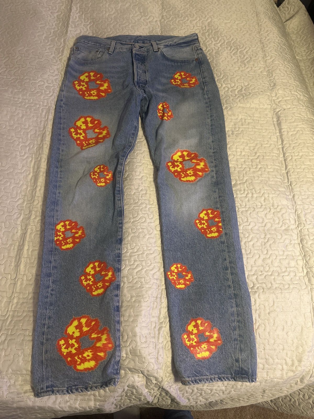 DENIM TEARS × Levi's DENIM TEARS X Offset Wreath Jeans Size US 34 / EU 50 - 1 Thumbnail