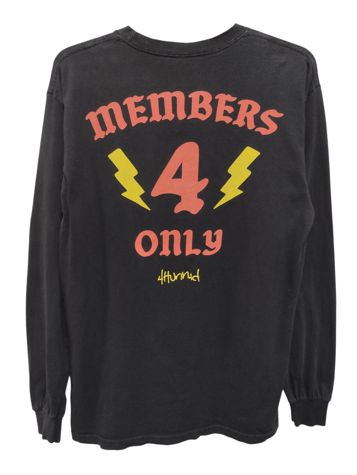 4HUNNID 4Hunnid ⚡ members only LS black tee Size US M / EU 48-50 / 2 - 2 Thumbnail