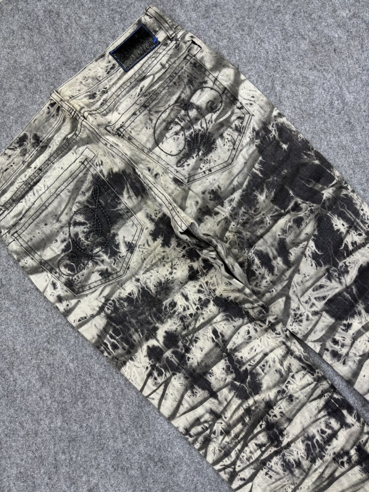 Japanese Brand 💥semanticdesign Japan Streetwear Tye Dye Metal Jeans F721 Size US 31 - 14 Thumbnail