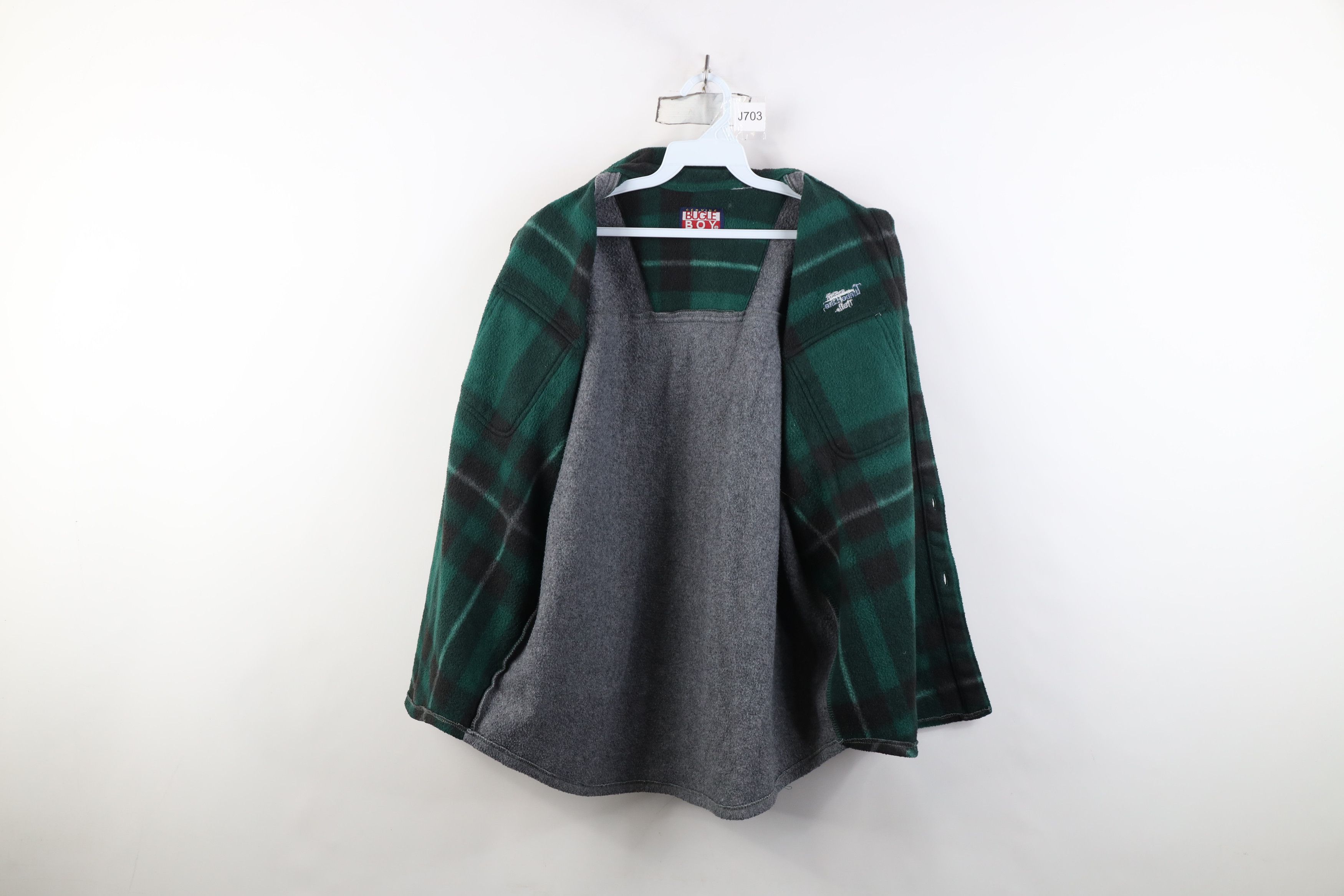 Vintage Vintage 90s Streetwear Fleece Button Shirt Jacket Jac Size M / US 6-8 / IT 42-44 - 11 Thumbnail