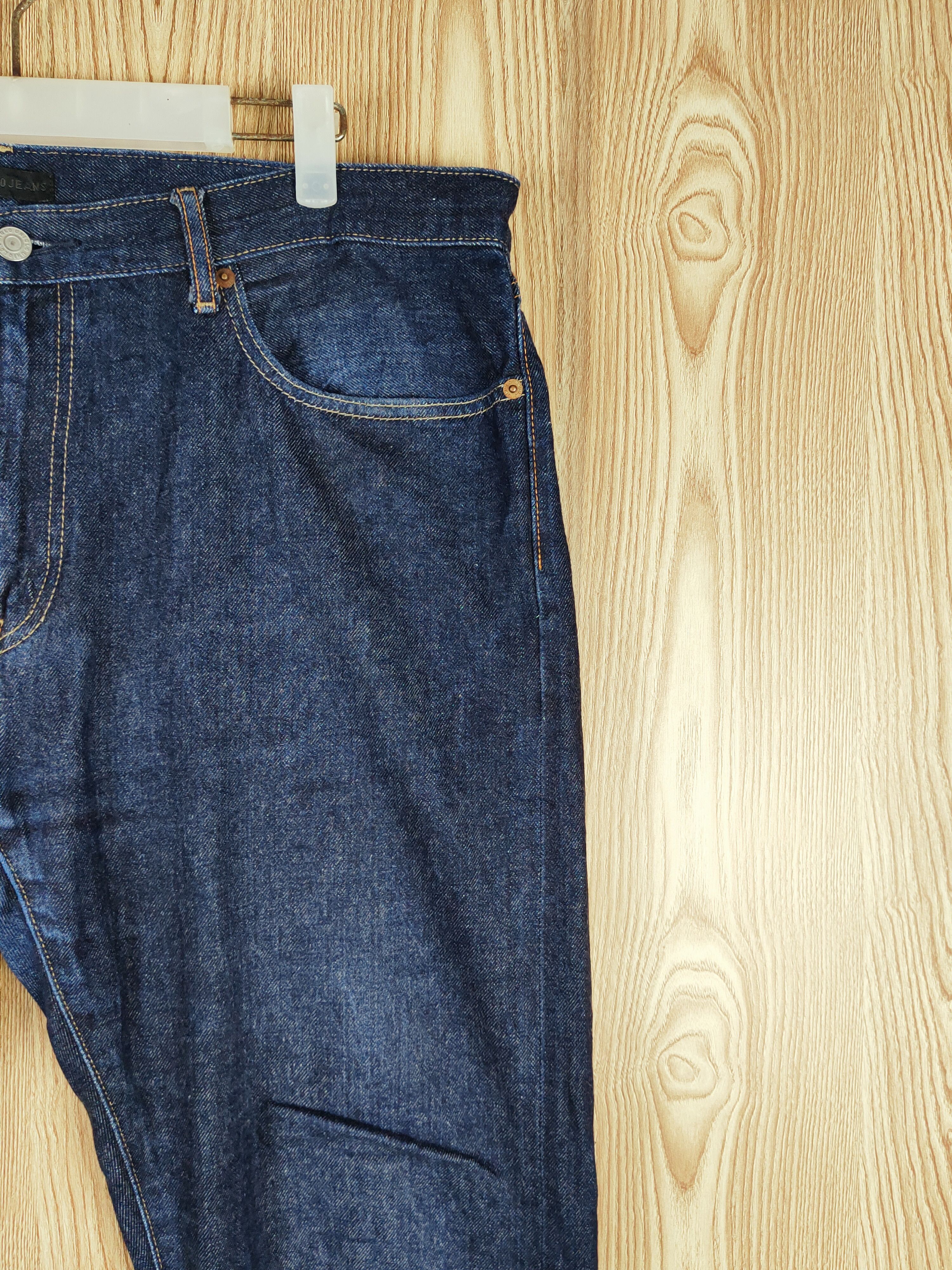 Japanese Brand Uniqlo Dark Blue Distressed Ripped Jeans #S2732 Size US 38 / EU 54 - 5 Thumbnail